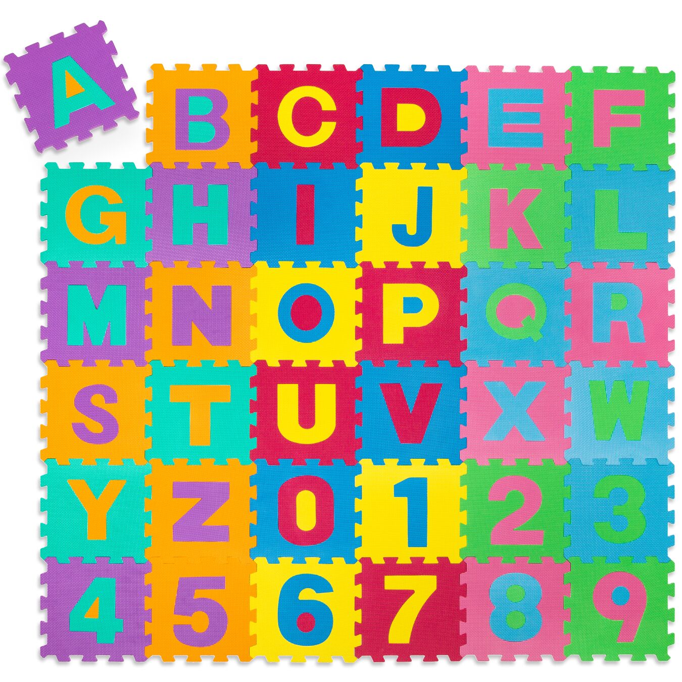 Puzzle piankowe 86 części - kolorowy