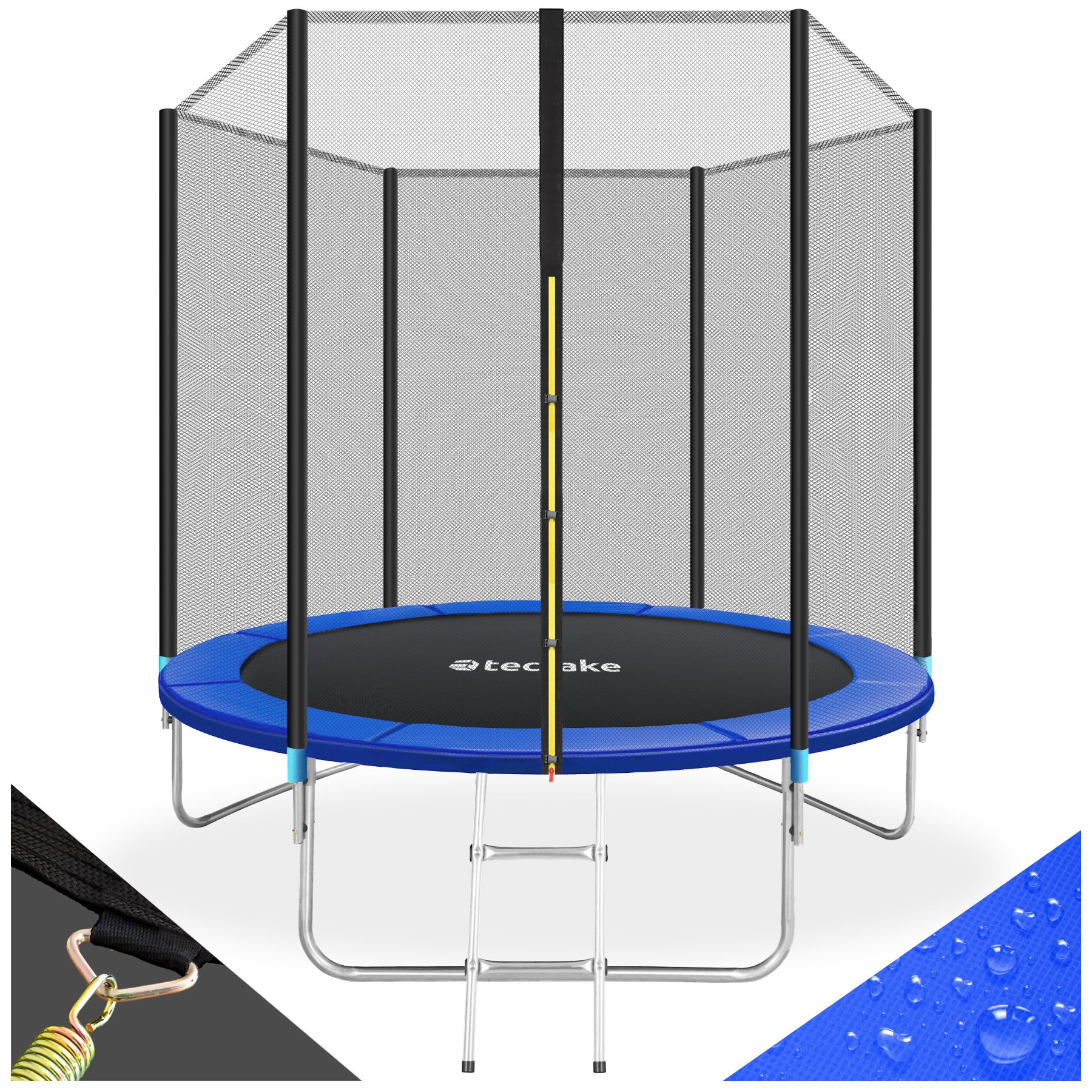 Trampolim Garfunky com rede de segurança - 244 cm