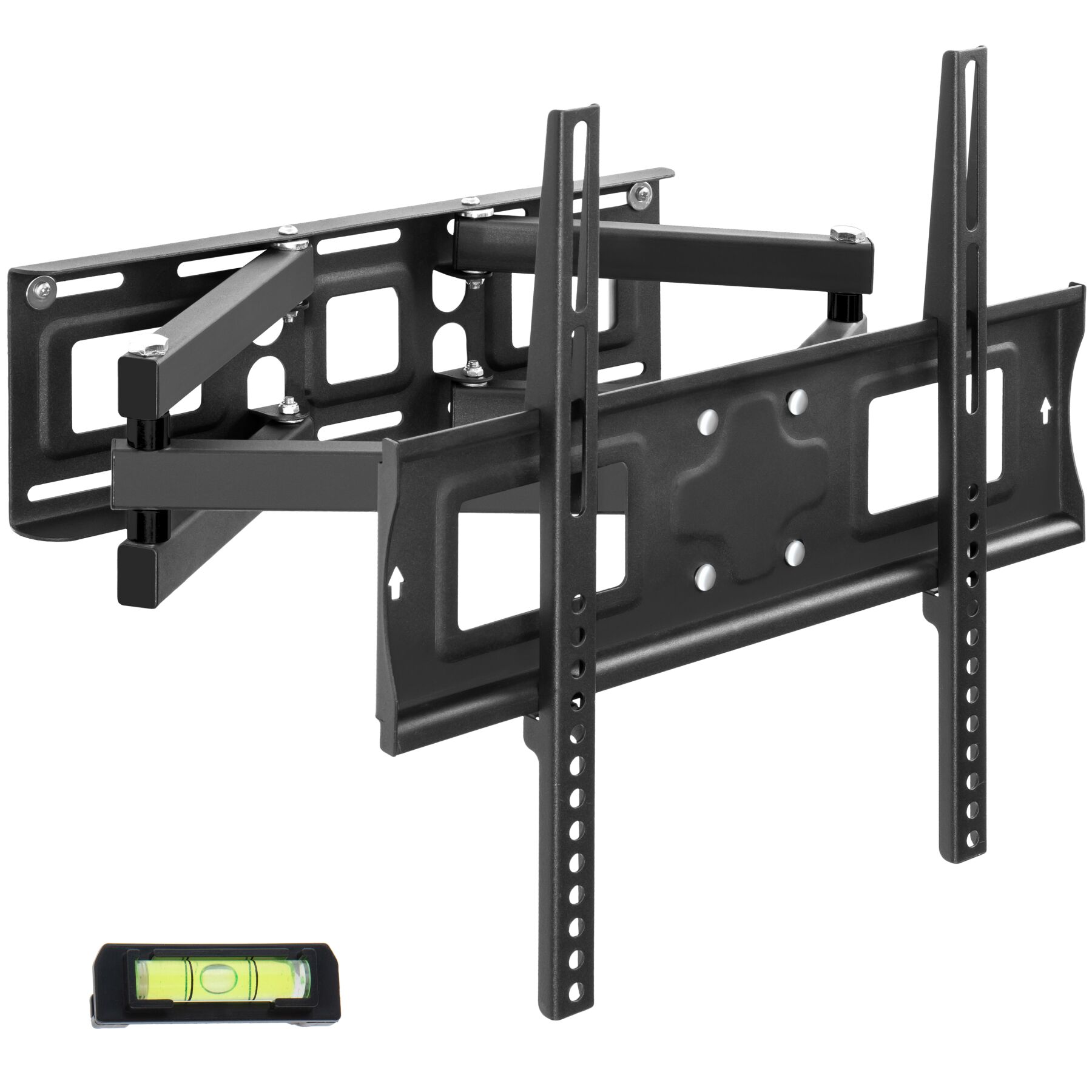 Supporto montaggio a parete per monitor 26-75′′ (66-191cm) inclinabile girevole, VESA max. 400 x 400, carico massimo 100 kg - nero | tectake