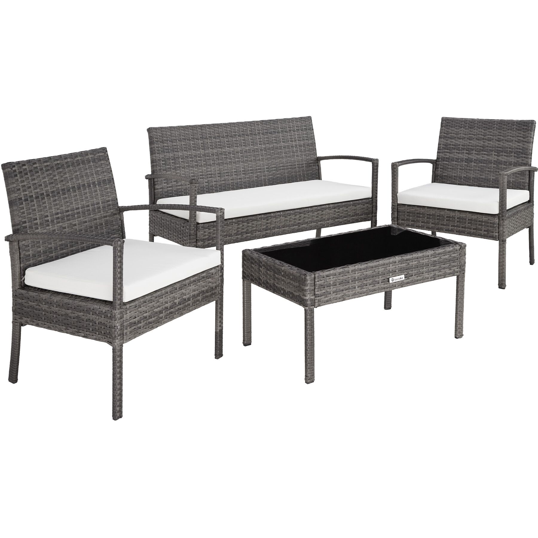 SET DI MOBILI RATTAN SINTETICO POLYRATTAN 2 POLTRONE DIVANO E TAVOLO GIARDINO nu - Foto 42 di 67