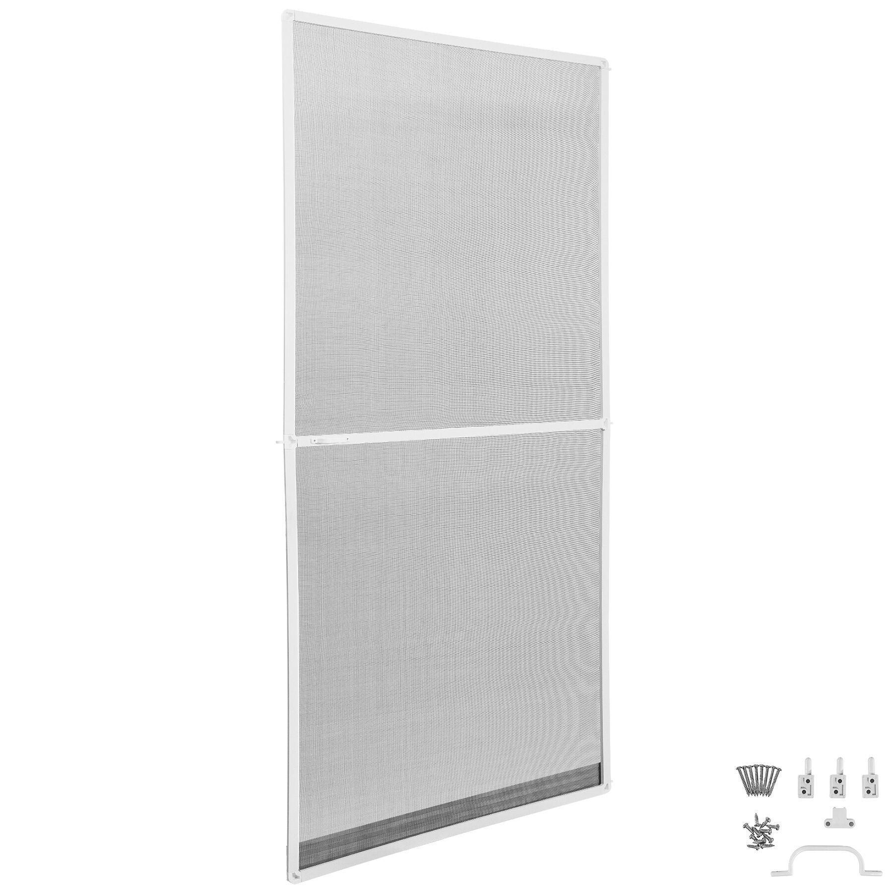 Myggnät med aluminiumram för dörrar, 210 x 95 cm - vit | tectake