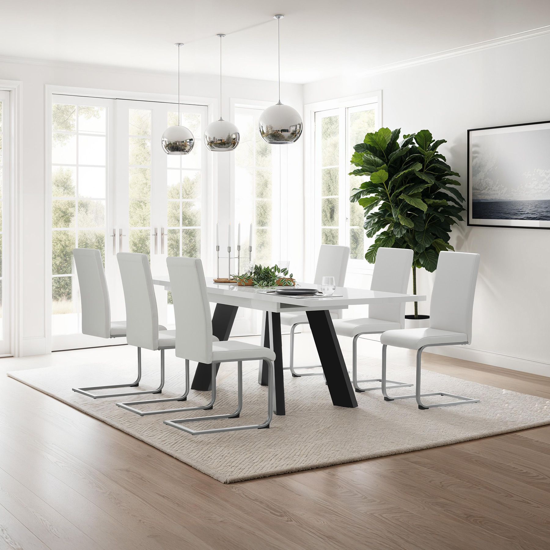 Dining Chairs Set Dinner Table Room Chair Group Breakfast Kitchen Upholstered - Picture 23 of 61