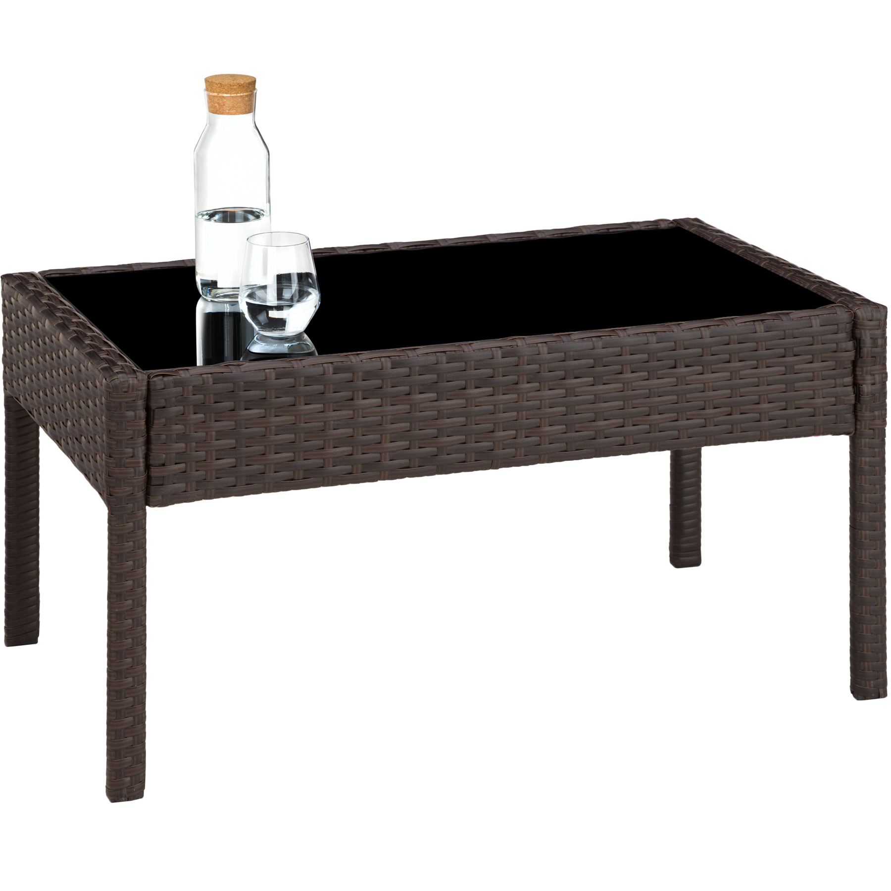 SET DI MOBILI RATTAN SINTETICO POLYRATTAN 2 POLTRONE DIVANO E TAVOLO GIARDINO nu - Foto 9 di 67