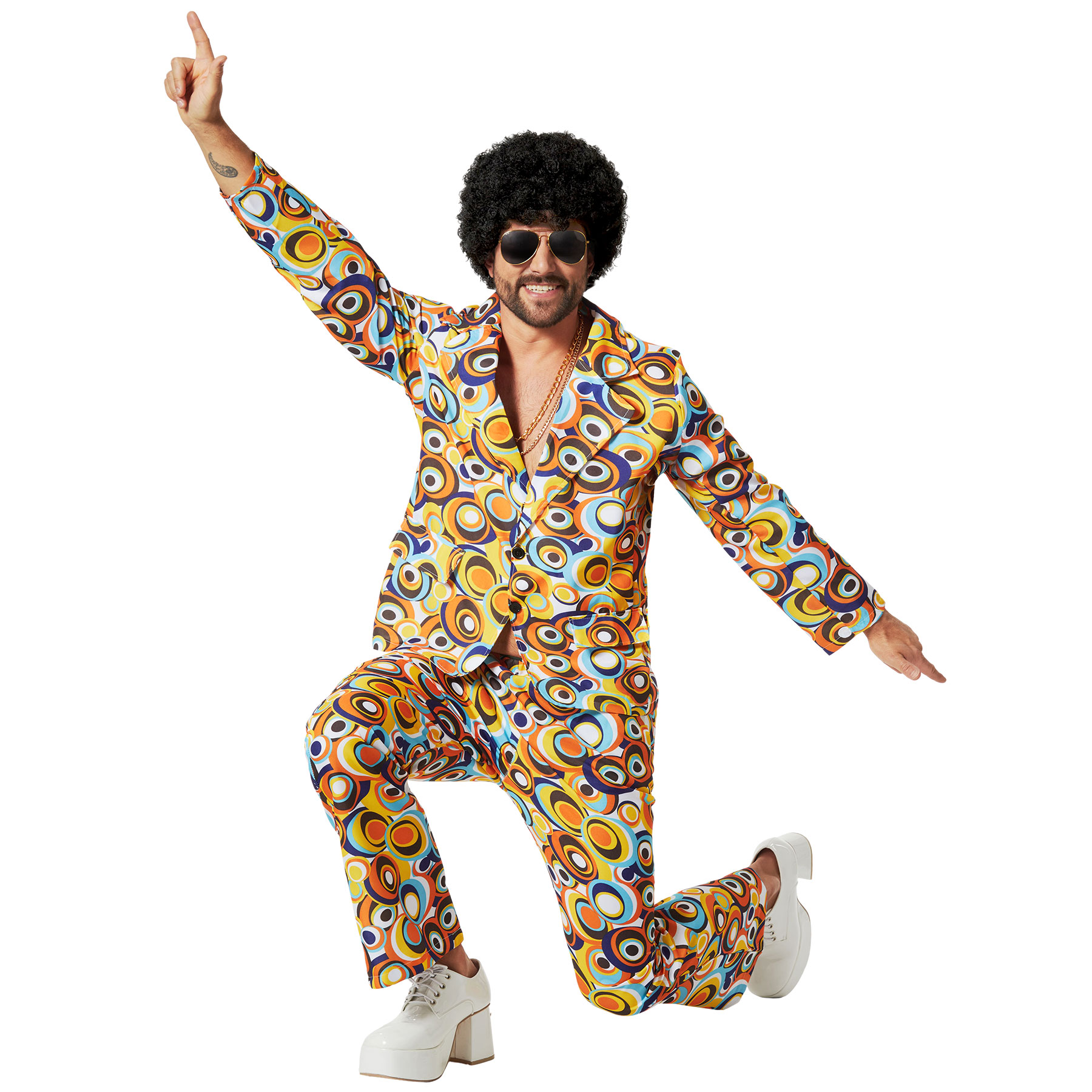 Fancy Dress Costume Men's 70's Disco Retro Party Dress Up Festival Outfit - Shopping.com Fancy Dress Costume Men's 70's Disco Retro Party Dress Up Festival Outfit - Shopping.com