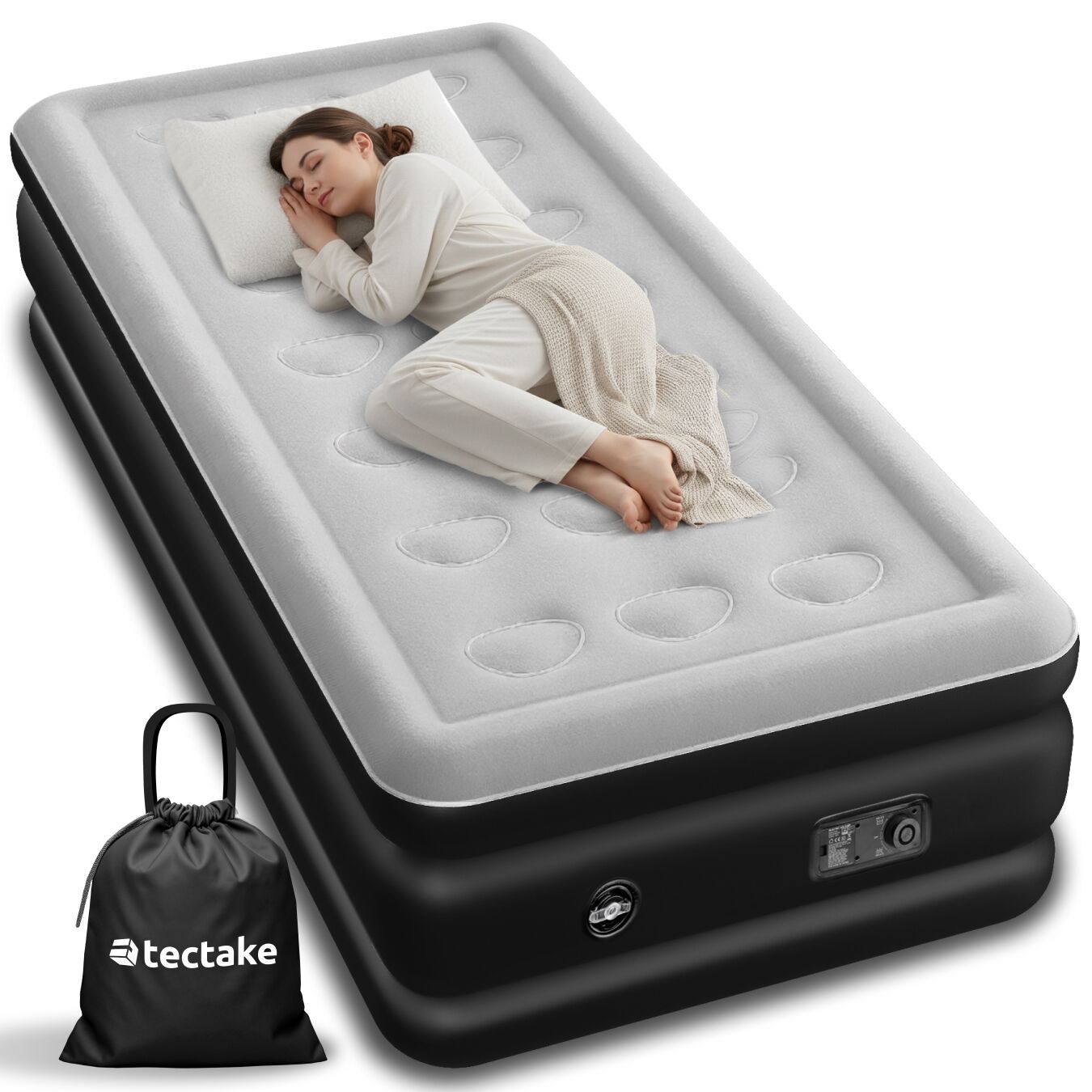 Matelas gonflable AirDreams avec pompe électrique - 200 x 101 x 44 cm | tectake