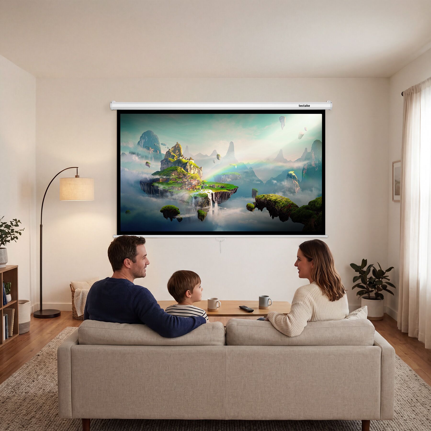 Projektorleinwand Leinwand Gain 160° 16:9 4K HD 200-350 cm Großer Bildschirm - Produktbild 8