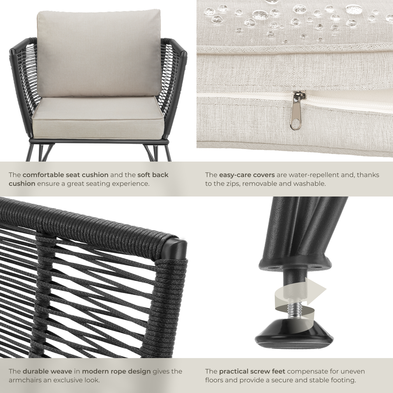 Garden Dining Furniture Outdoor Chairs Sets Sofas Cushions Luxury Loungers Home - Picture 17 of 24