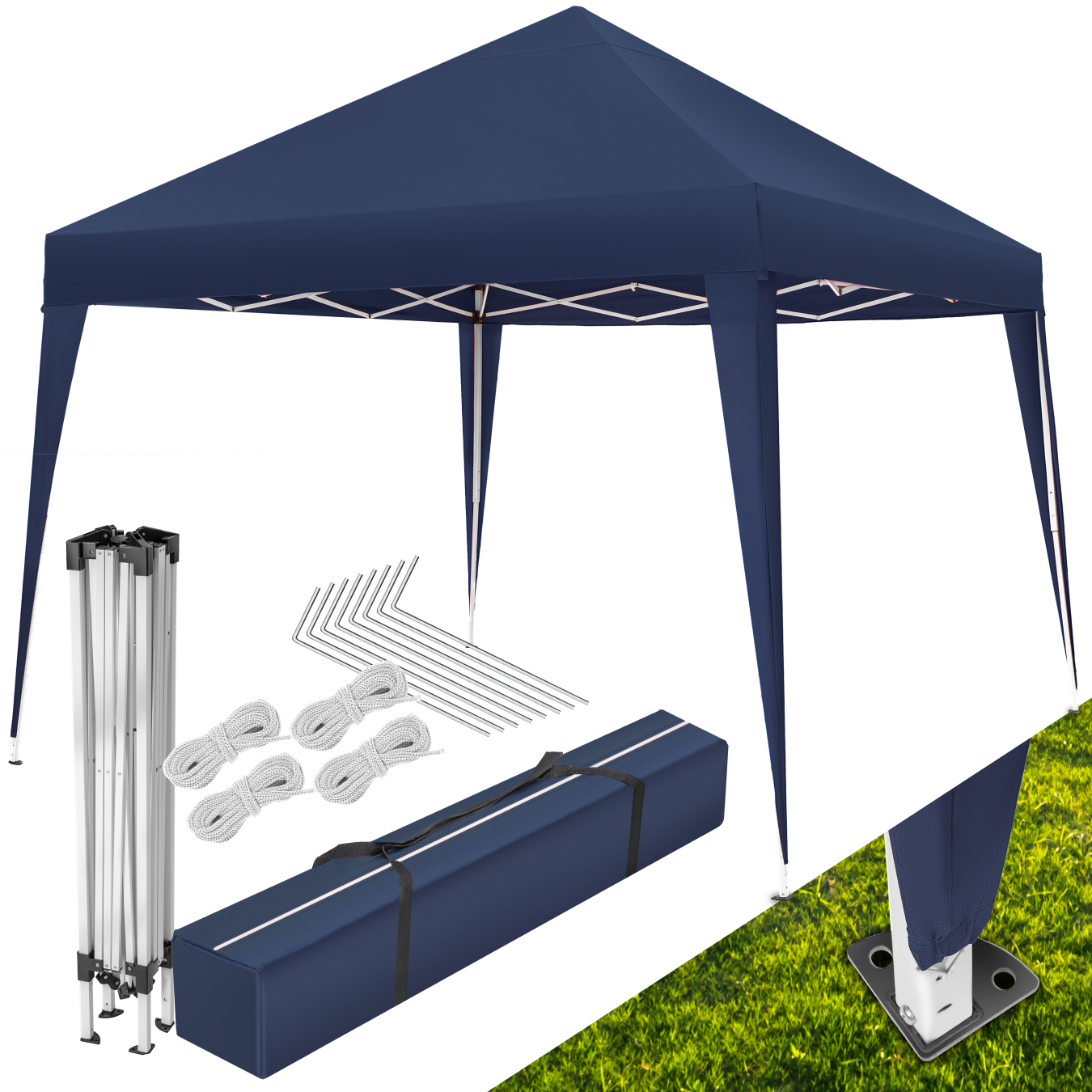 Gazebo pieghevole Linosa - blu | tectake