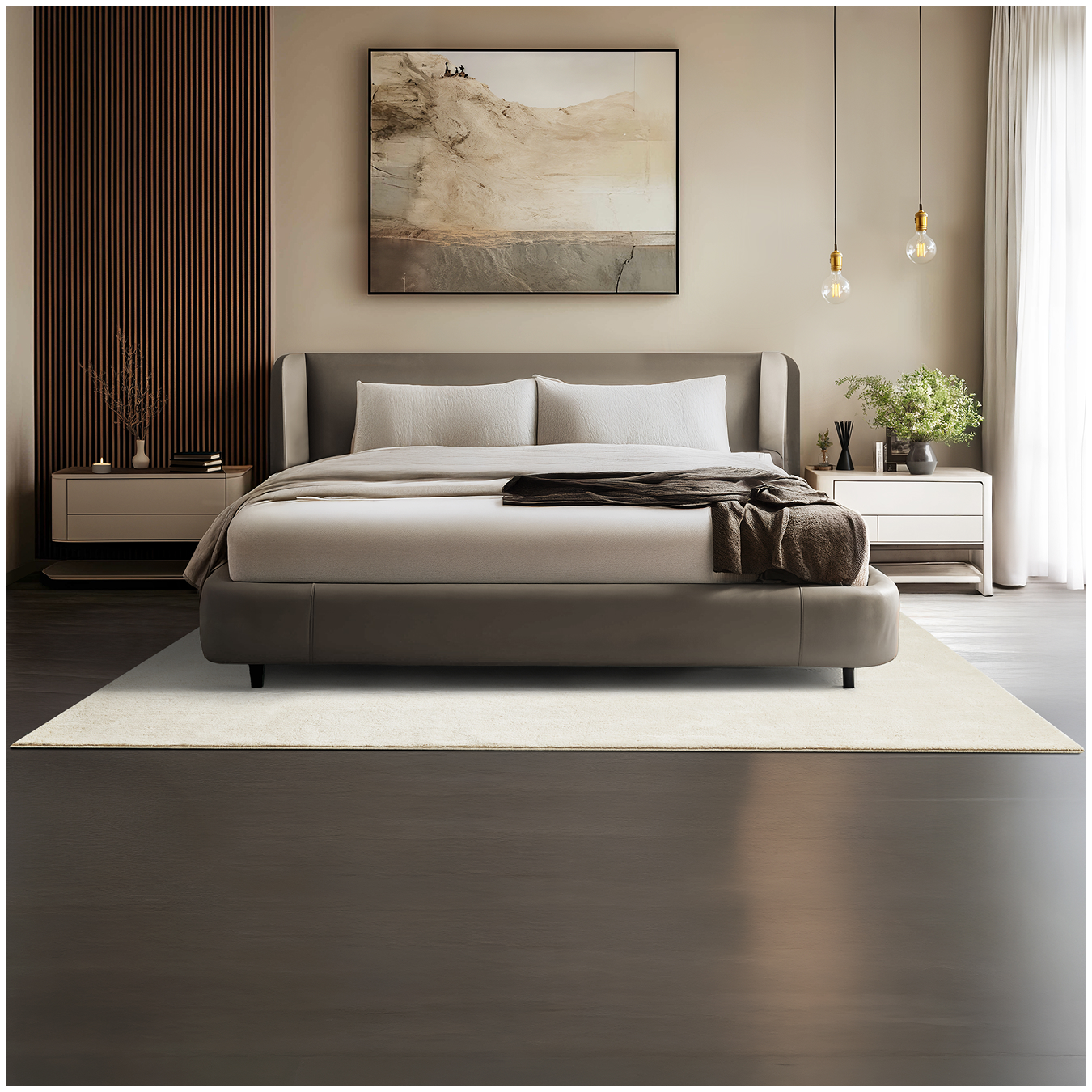 Kurzflorteppich Soft Zone - creme, 160 x 230 cm