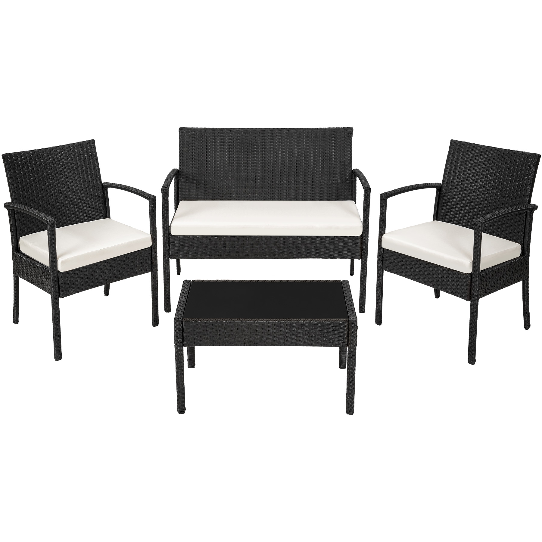 SET DI MOBILI RATTAN SINTETICO POLYRATTAN 2 POLTRONE DIVANO E TAVOLO GIARDINO nu - Foto 23 di 67