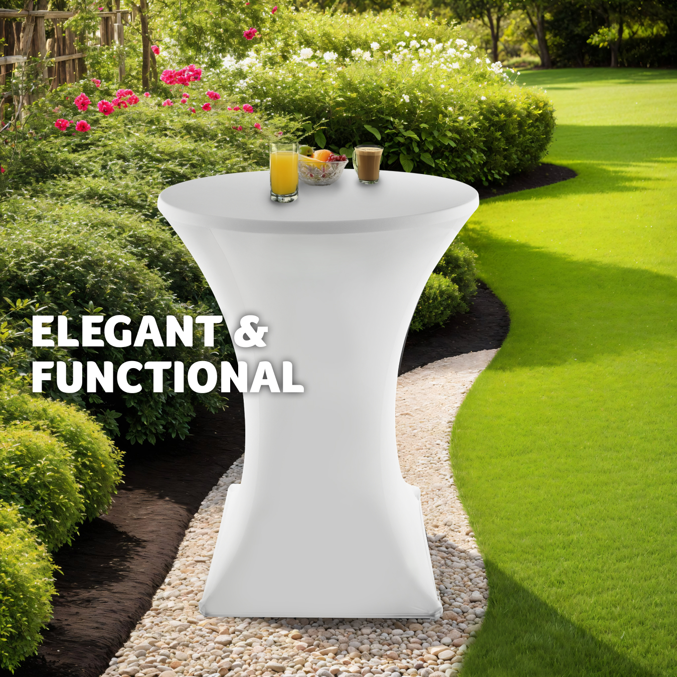 Folding Table Bar Chair Set Round Tall Dining Drinks Foldable Collapsible Tables - Picture 10 of 25