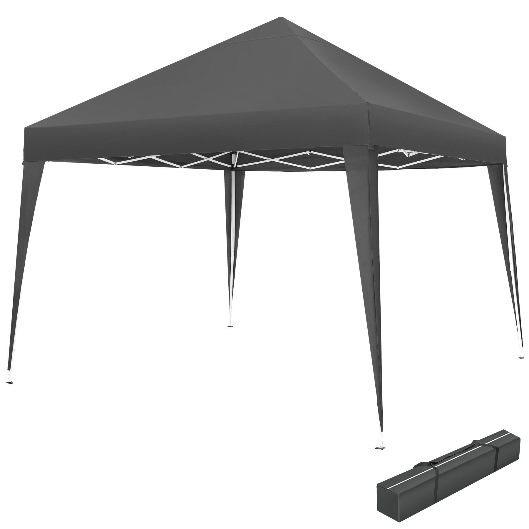 Tectake Gmbh Grigio Gazebo Pieghevole Linosa