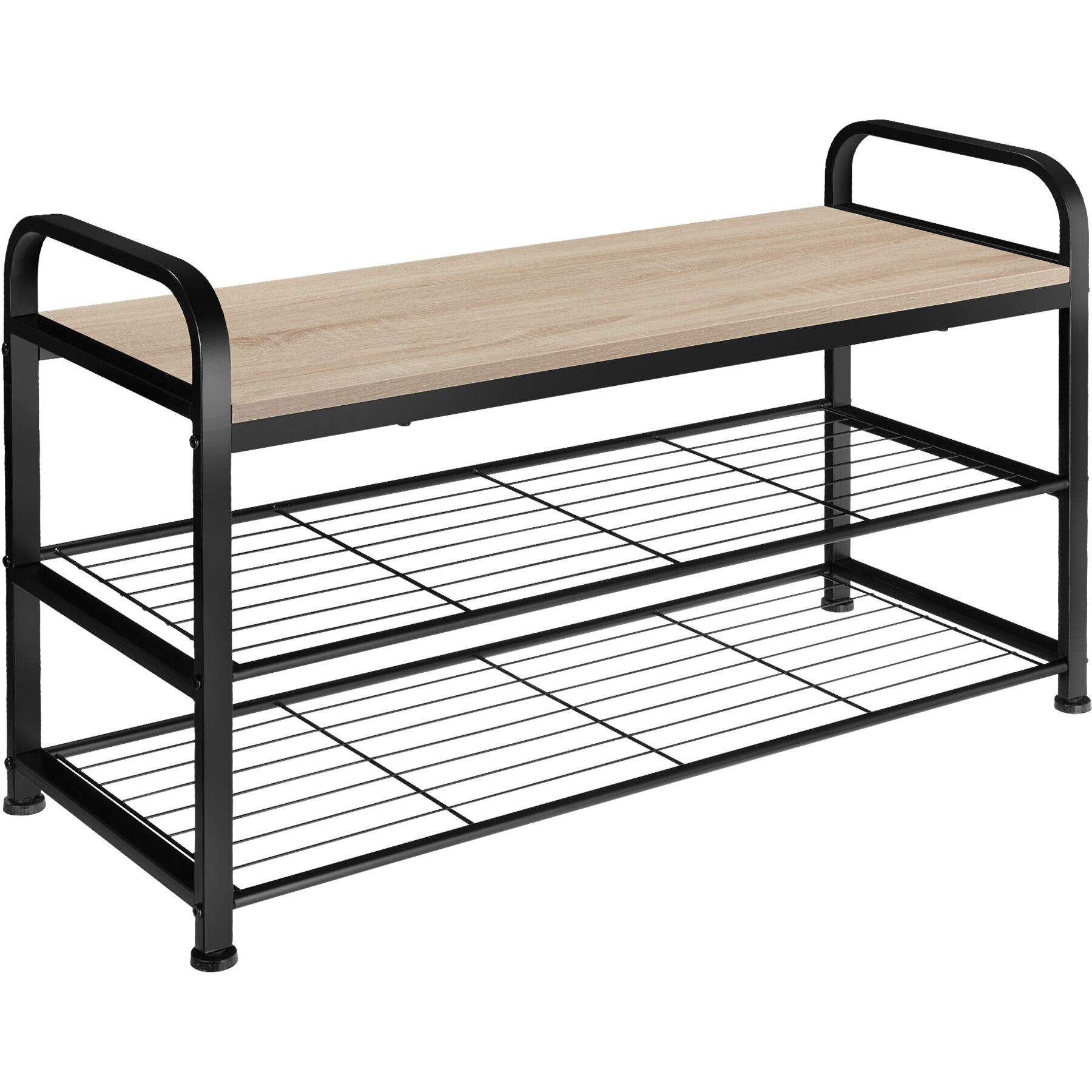 Skoställ Southampton - Industriellt lätt trä, ek Sonoma | tectake