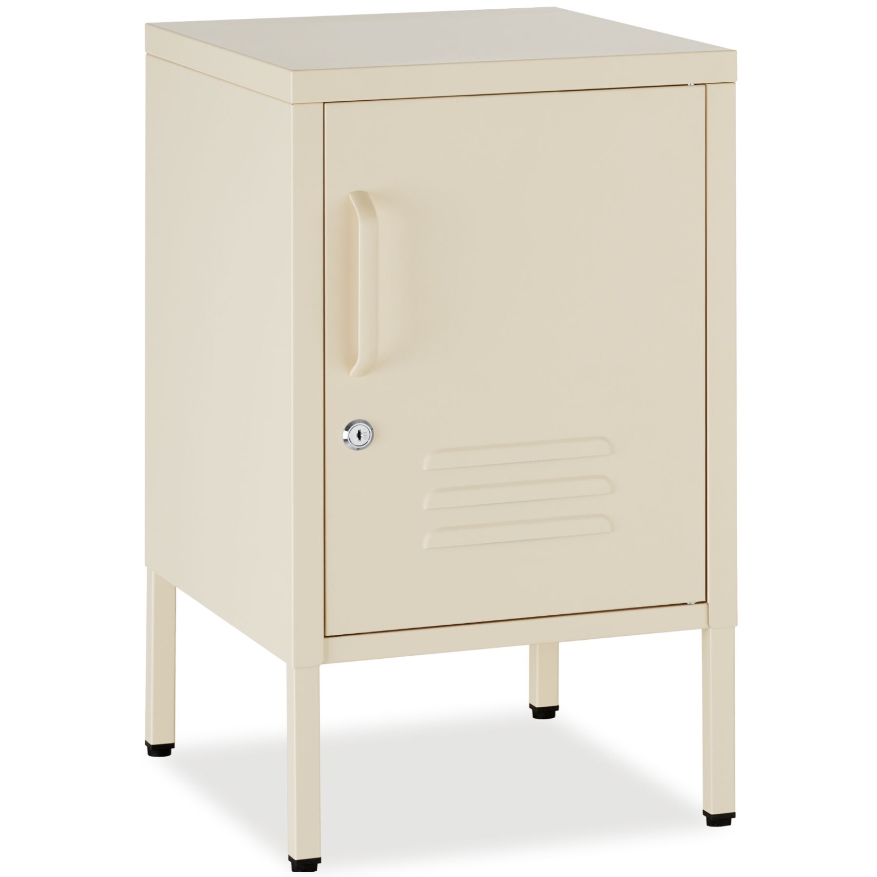 bedside table - cream | tectake