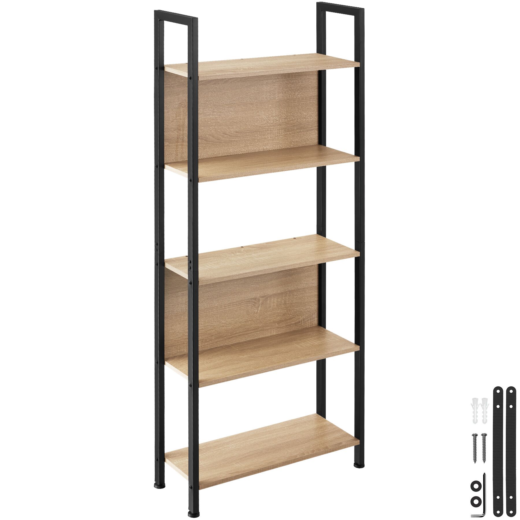 Estante Westport 62x24x165,5cm - Madeira industrial clara, carvalho Sonoma | tectake