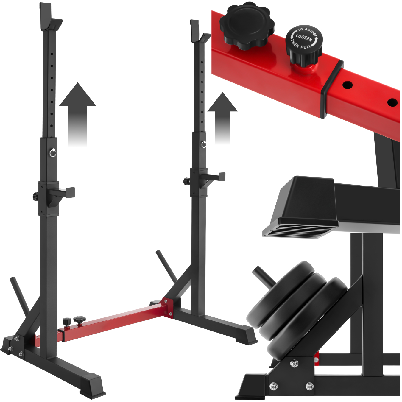 Squat Rack Apollo - schwarz von tectake