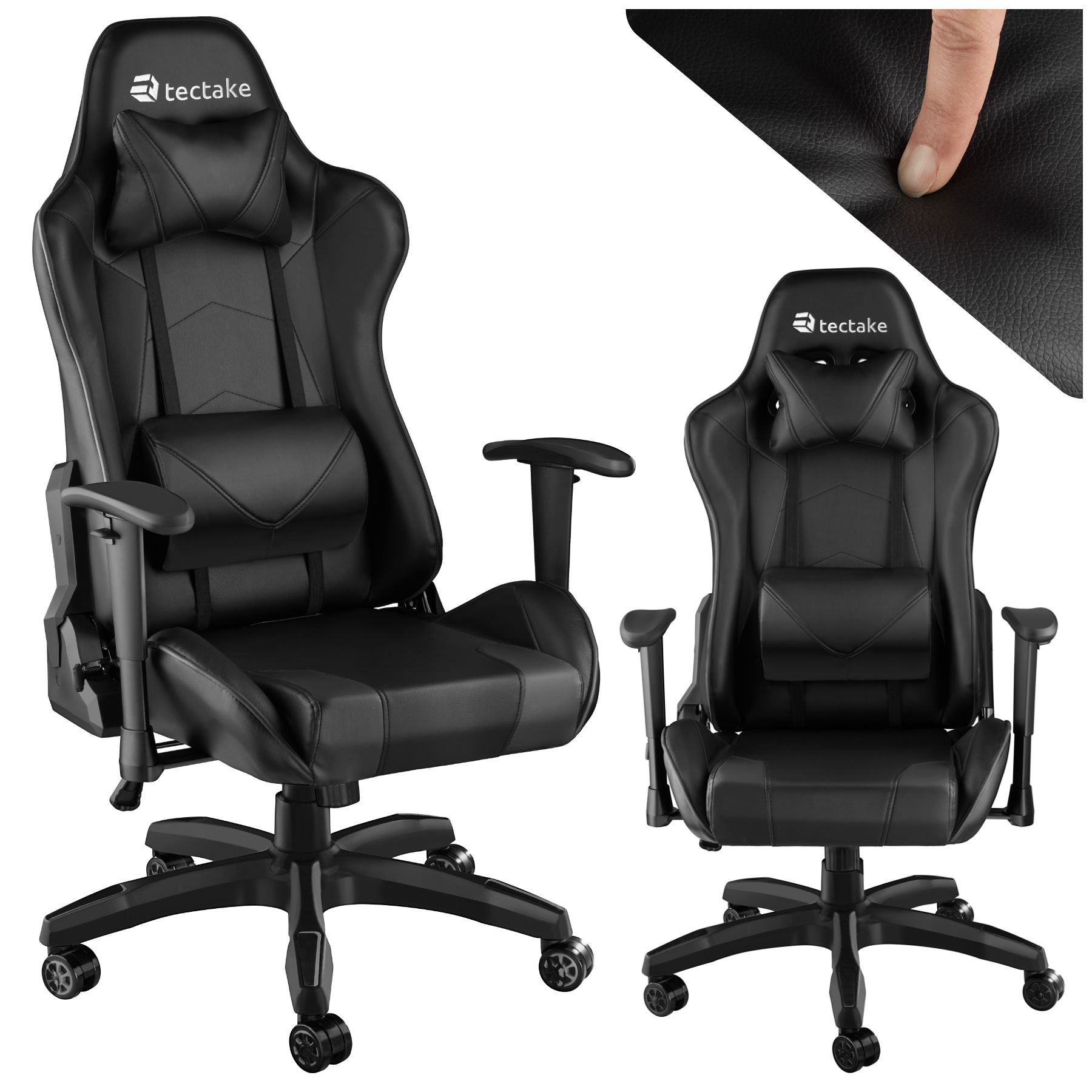 Premium Racing Bürostuhl Twink - schwarz von tectake