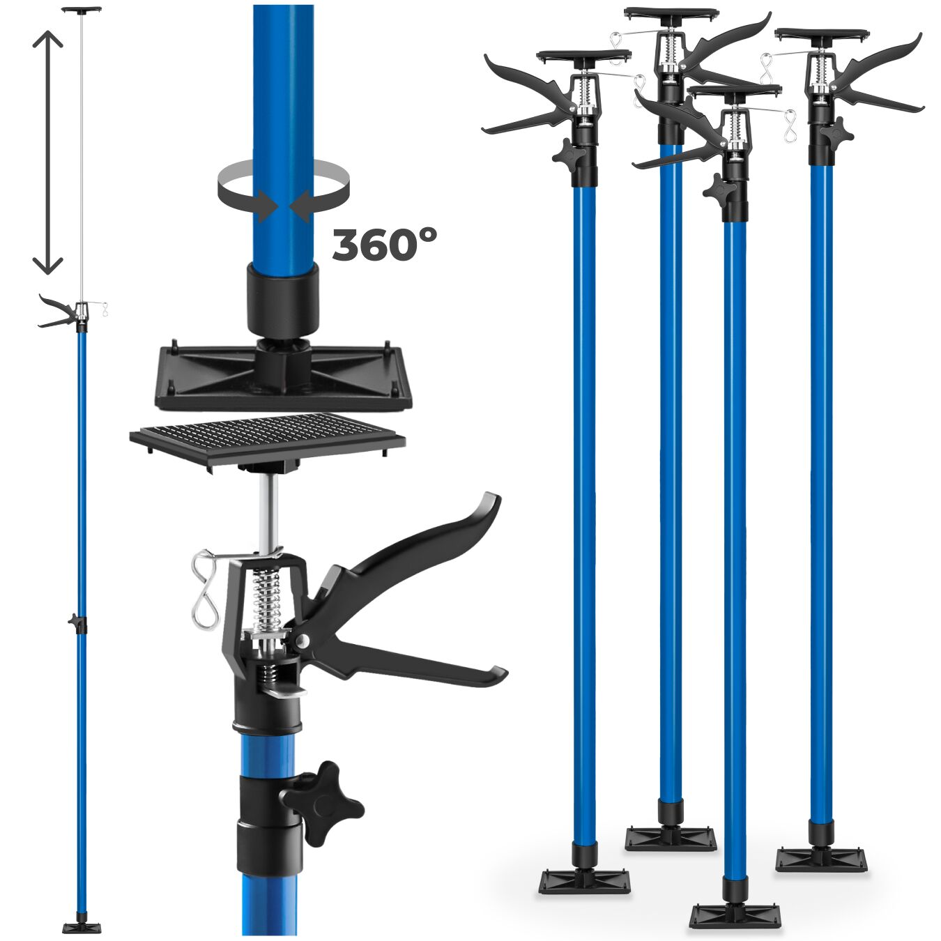 Plasterboard Props Ceiling Adjustable Support Drywall Extendable Prop Set