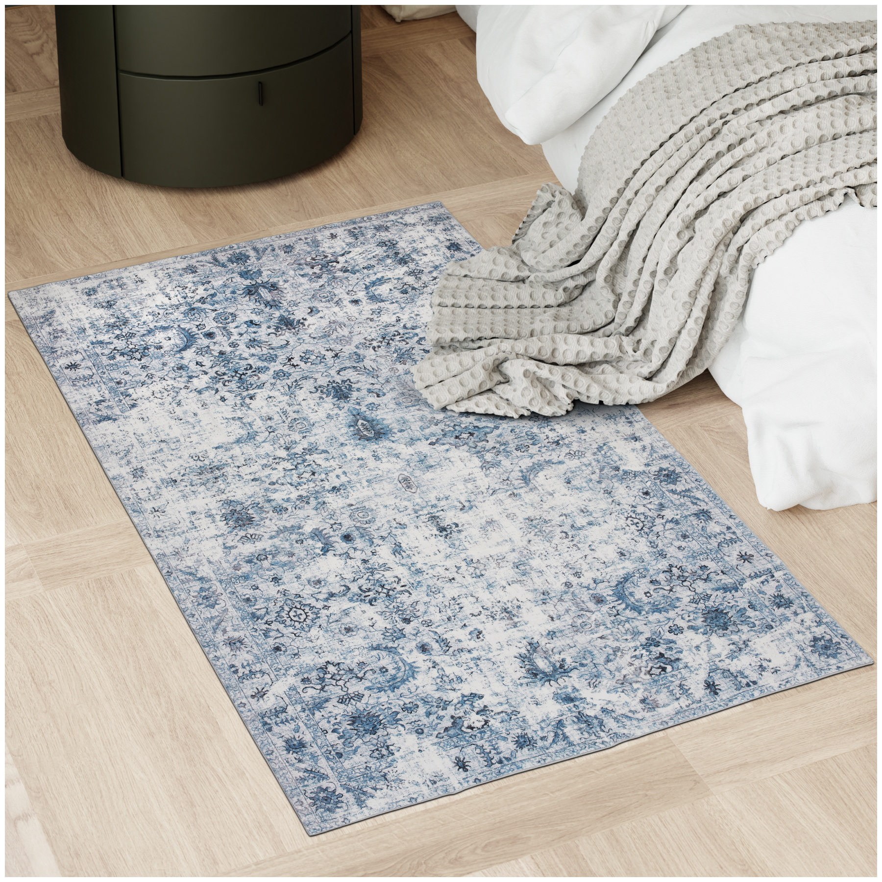 Vintage Designer Teppich Amara, Kurzflor - 80 x 150 cm