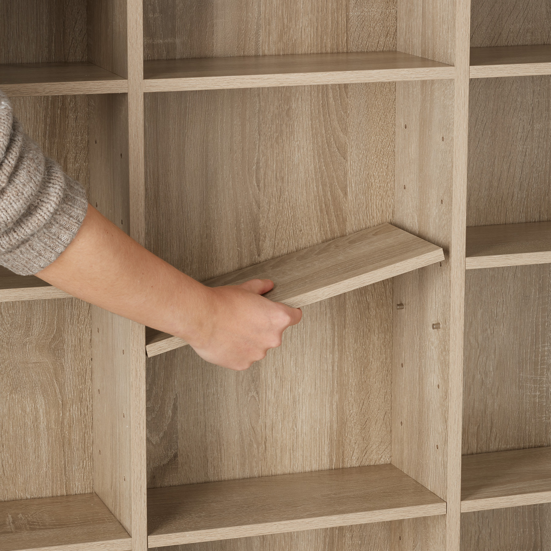 CD Bookcase MDF Board DVD Rack 18 Shelves Storage DIY Funiture Office Home New - Picture 22 of 23
