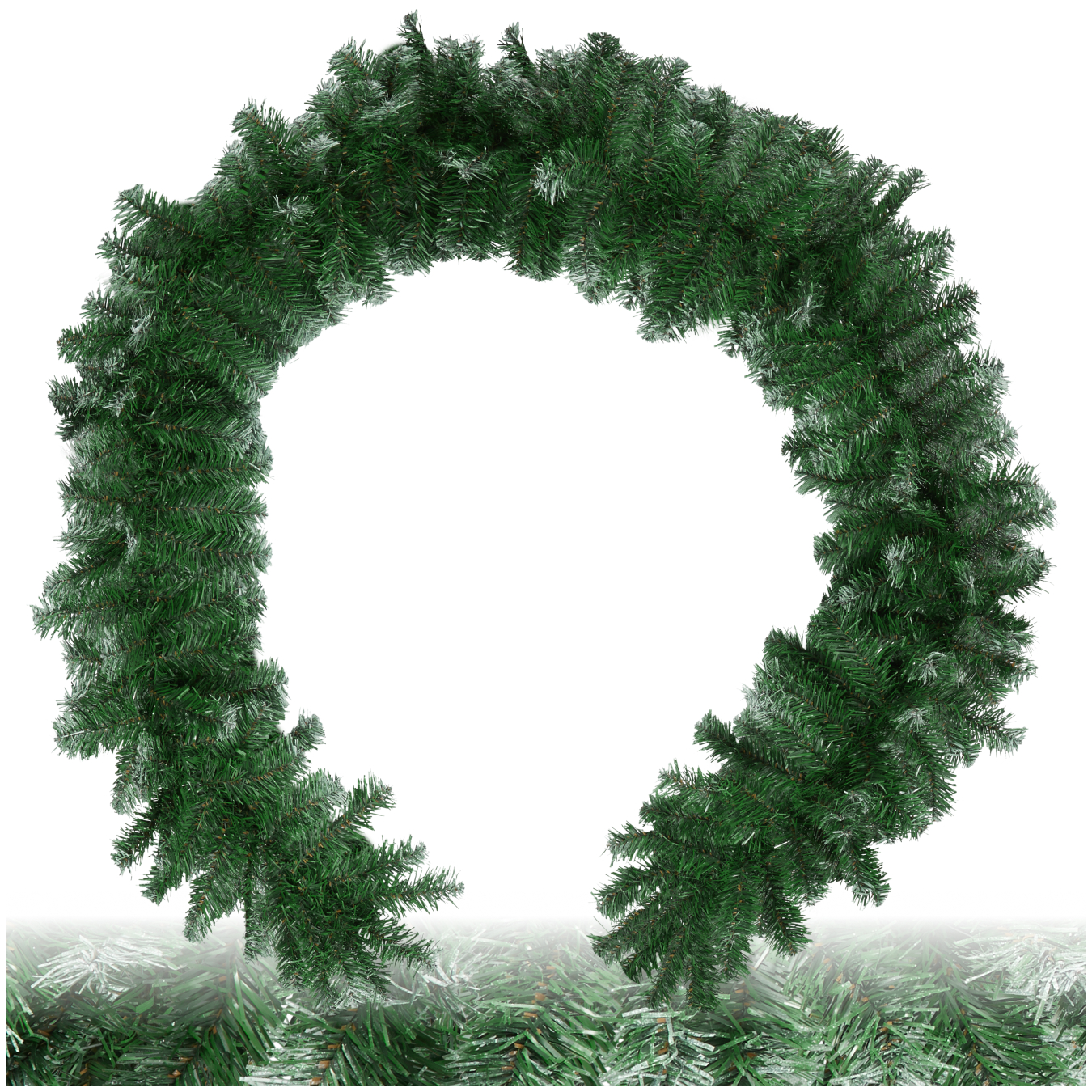 Guirlande touches de blanc 2,7m - vert
