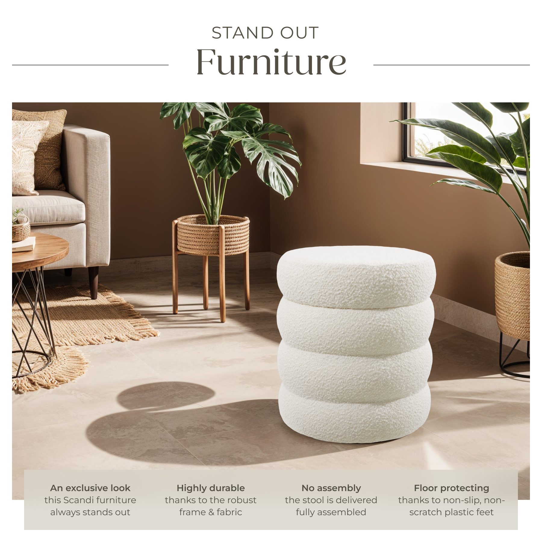 Footstool Storage Stool Upholstered Pouffe Ottoman Desk Dressing Table Seat - Picture 4 of 37