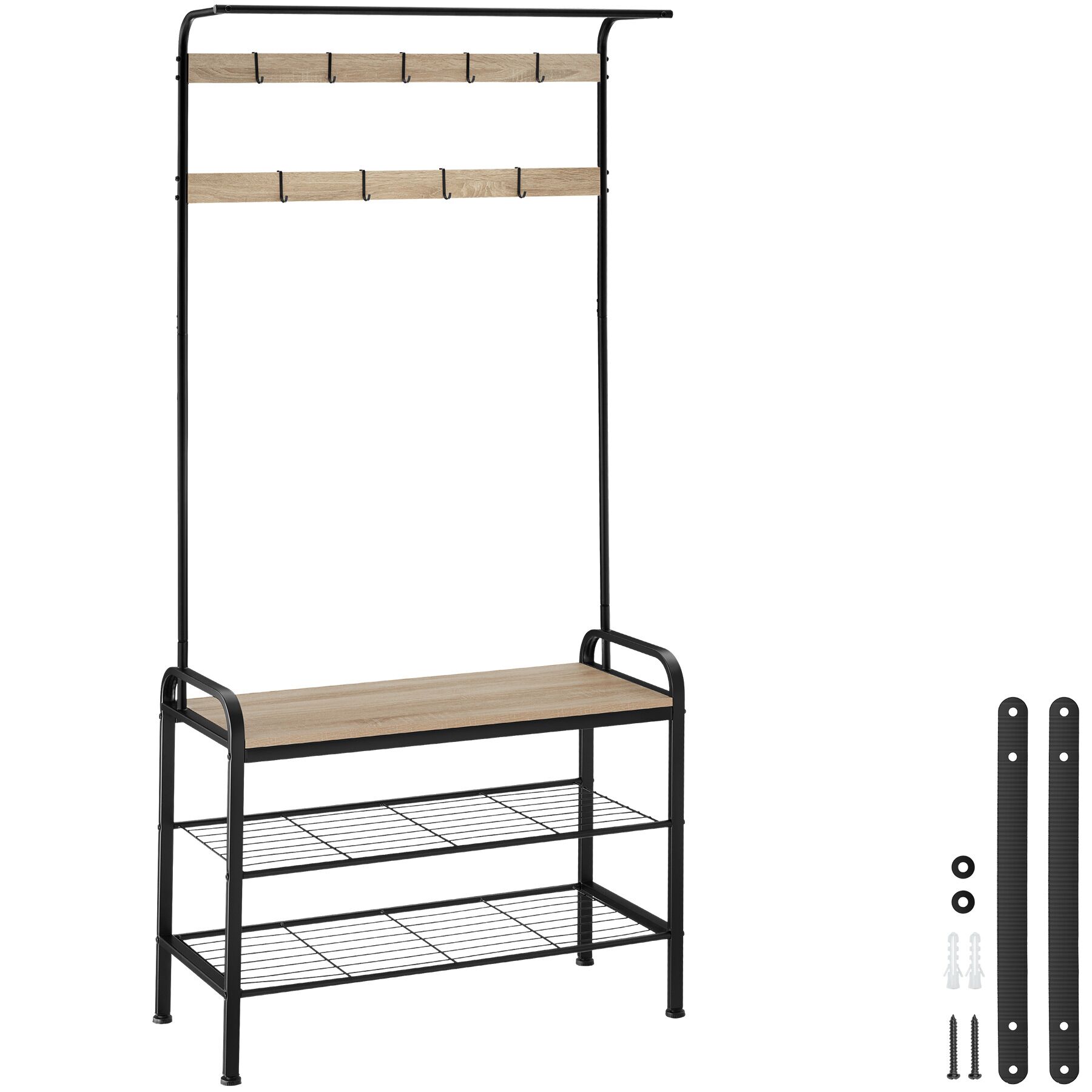 Tectake Gmbh Industriale Legno Chiaro, Rovere Sonoma Guardaroba