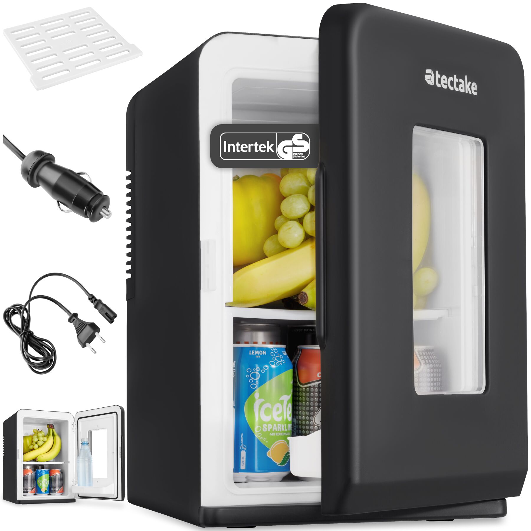 TECTAKE - Mini-réfrigérateur portable - 2 en 1 - Fonction chaud et froid - Mode ECO - 27x31x41 cm - Image 2