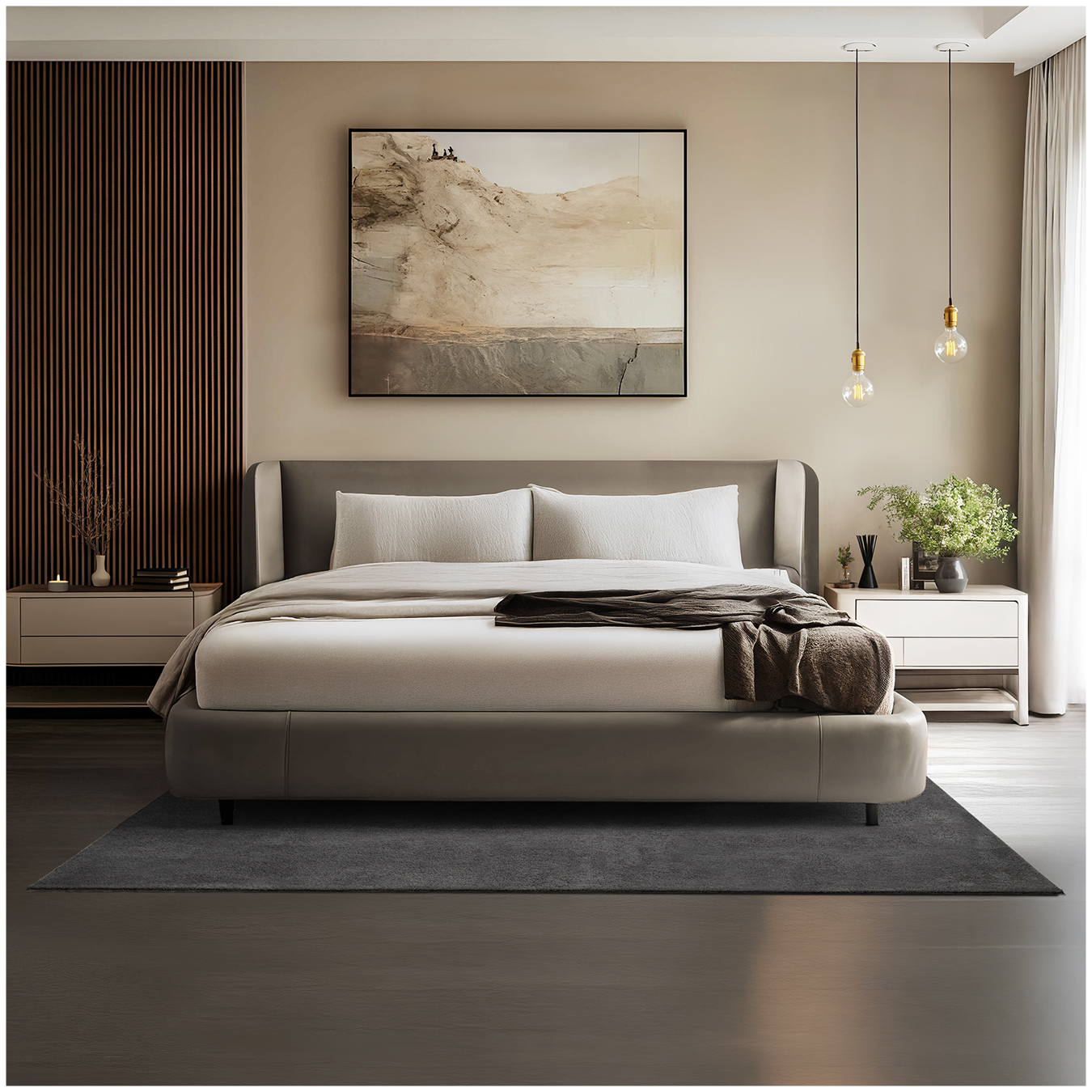 Kurzflorteppich Soft Zone - anthrazit, 140 x 200 cm