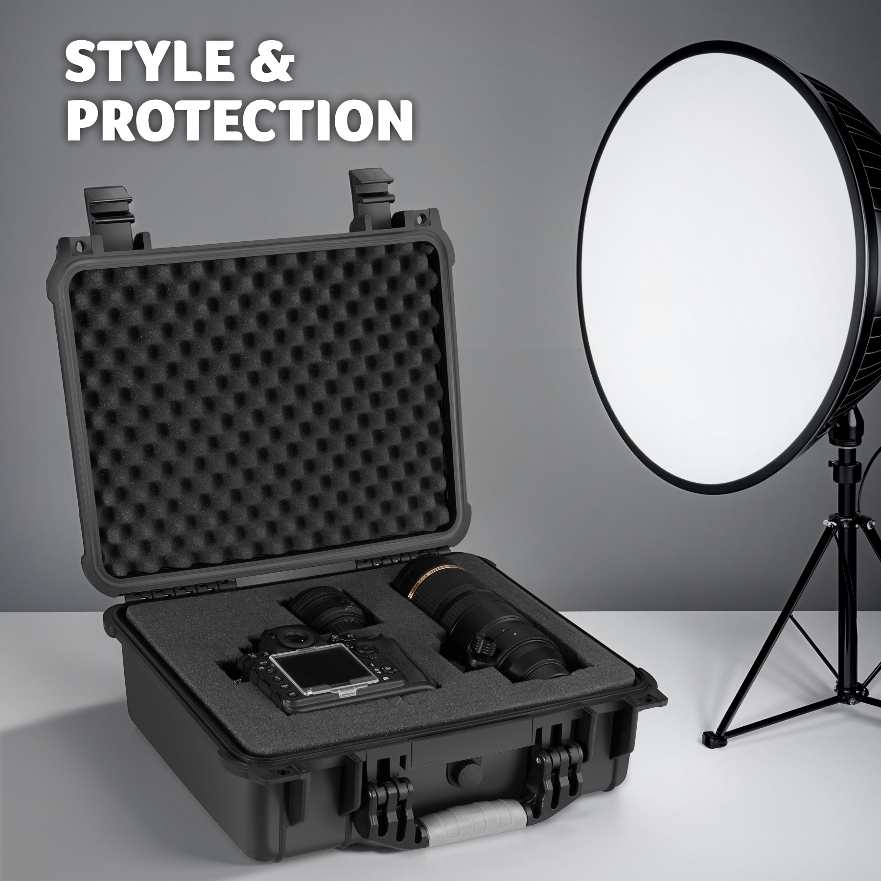 Camera Case Hard Shell Box Photography Travel Protective Waterproof Universal - Picture 33 of 37