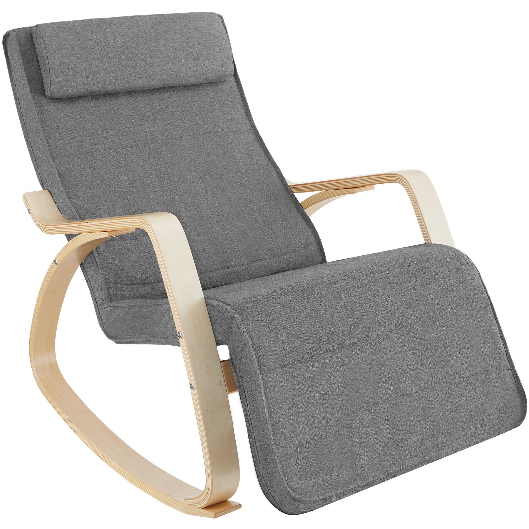 Fotel bujany Onda - jasnoszary | tectake