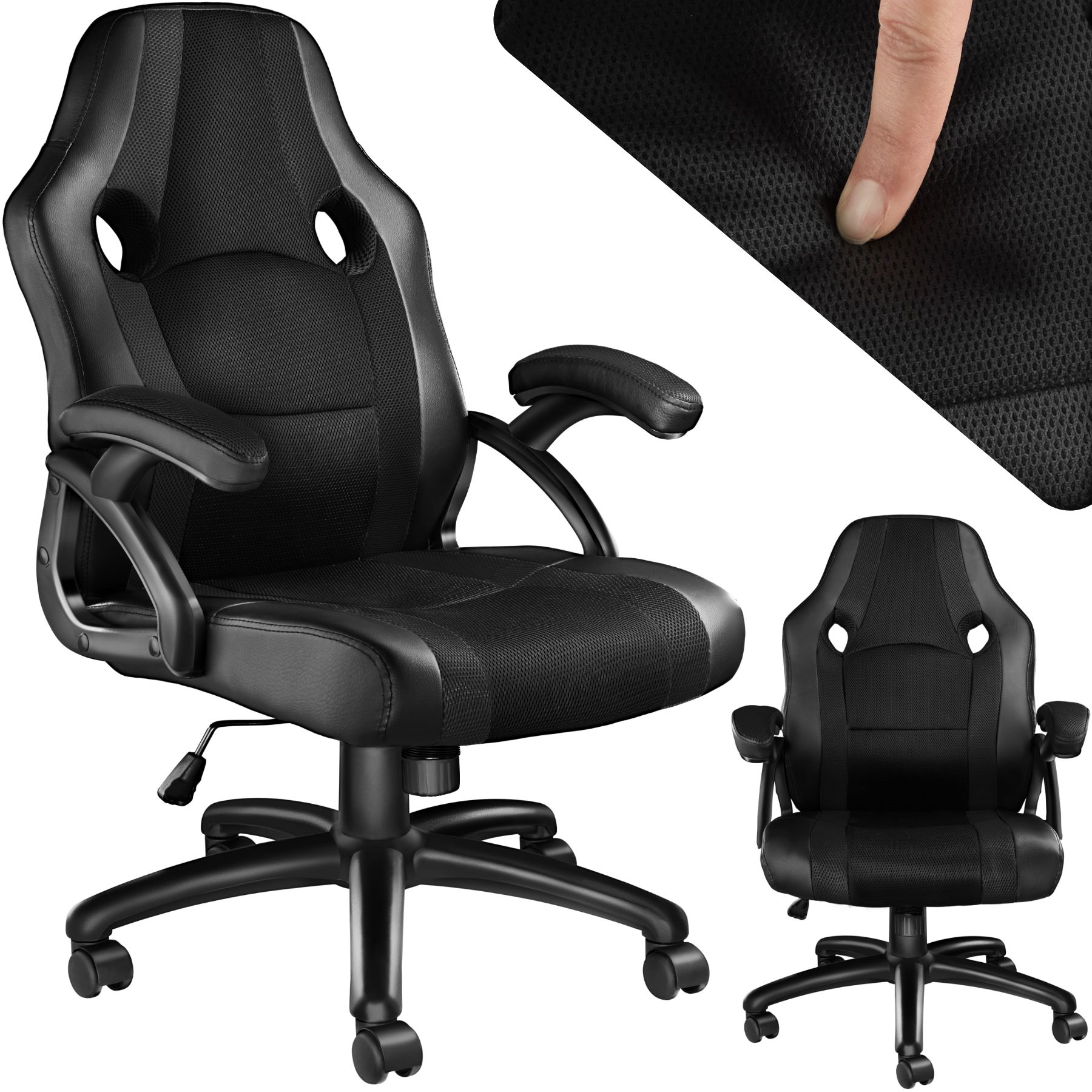 Bürostuhl Benny - schwarz von tectake