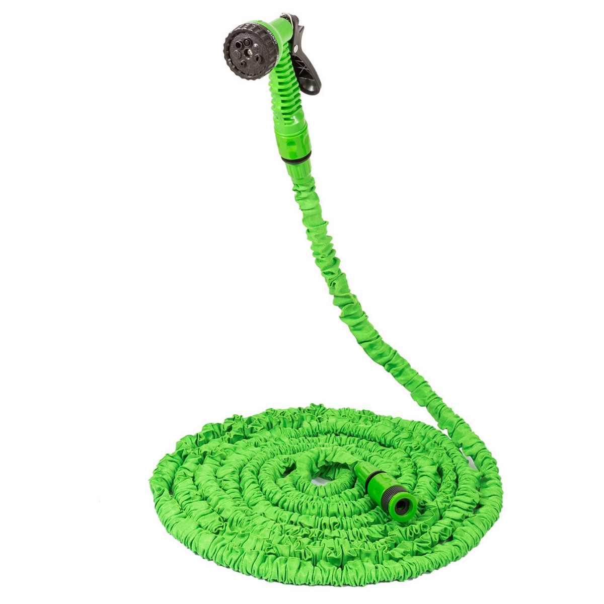 Mangueira com pistola de irrigação - verde | tectake