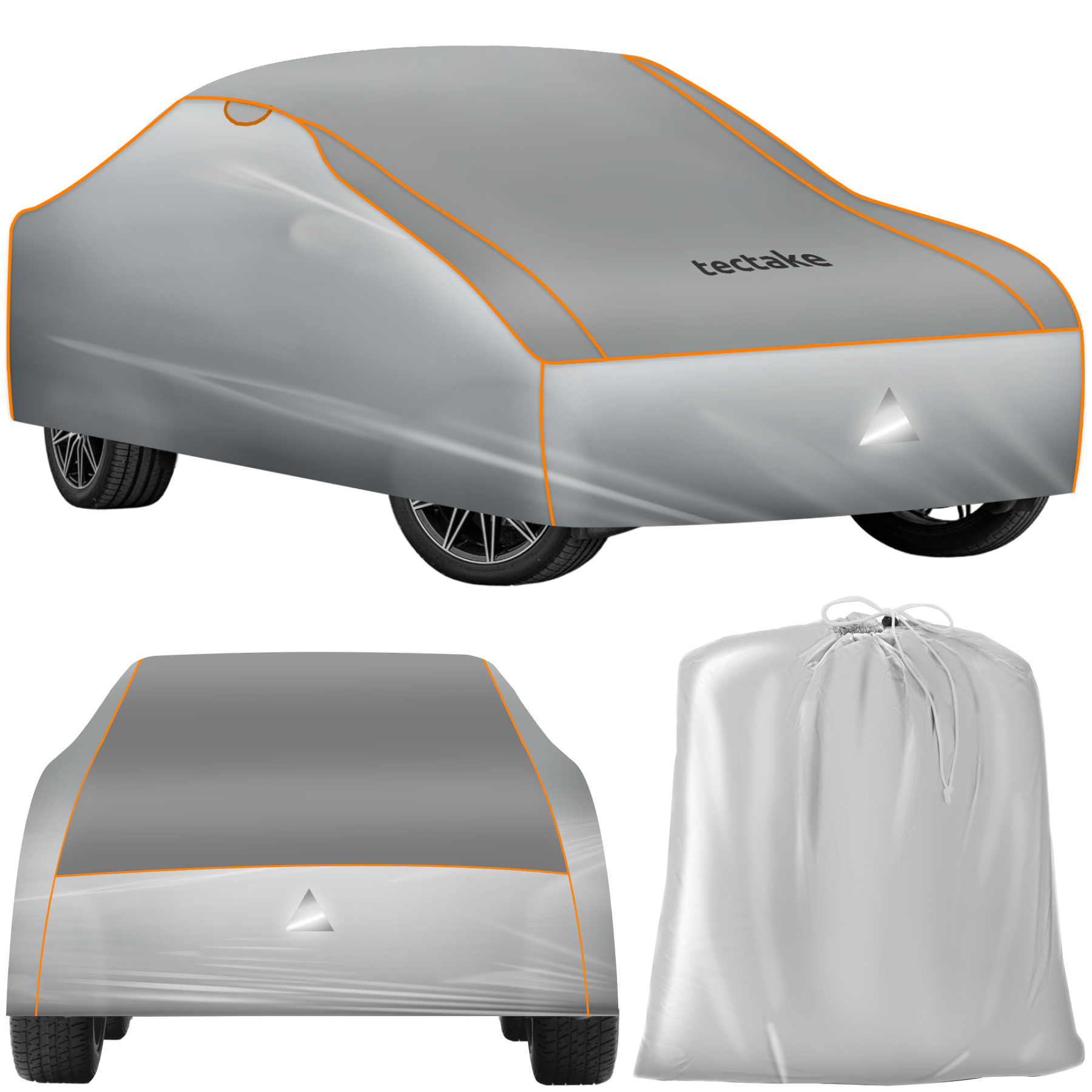 Bâche de voiture anti-grêle imperméable et respirante - XL (533 x 178 x 120 cm) de tectake