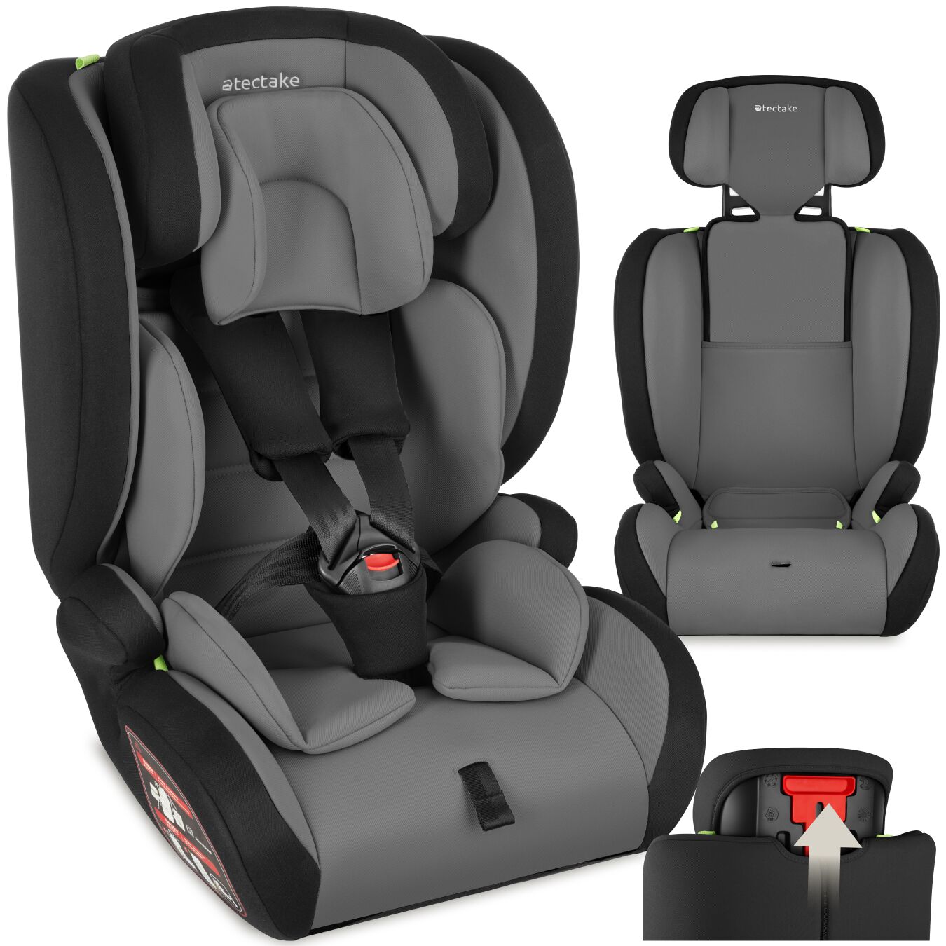 tectake Autositz Sophie i-Size Zulassung mit Seitenaufprallschutz