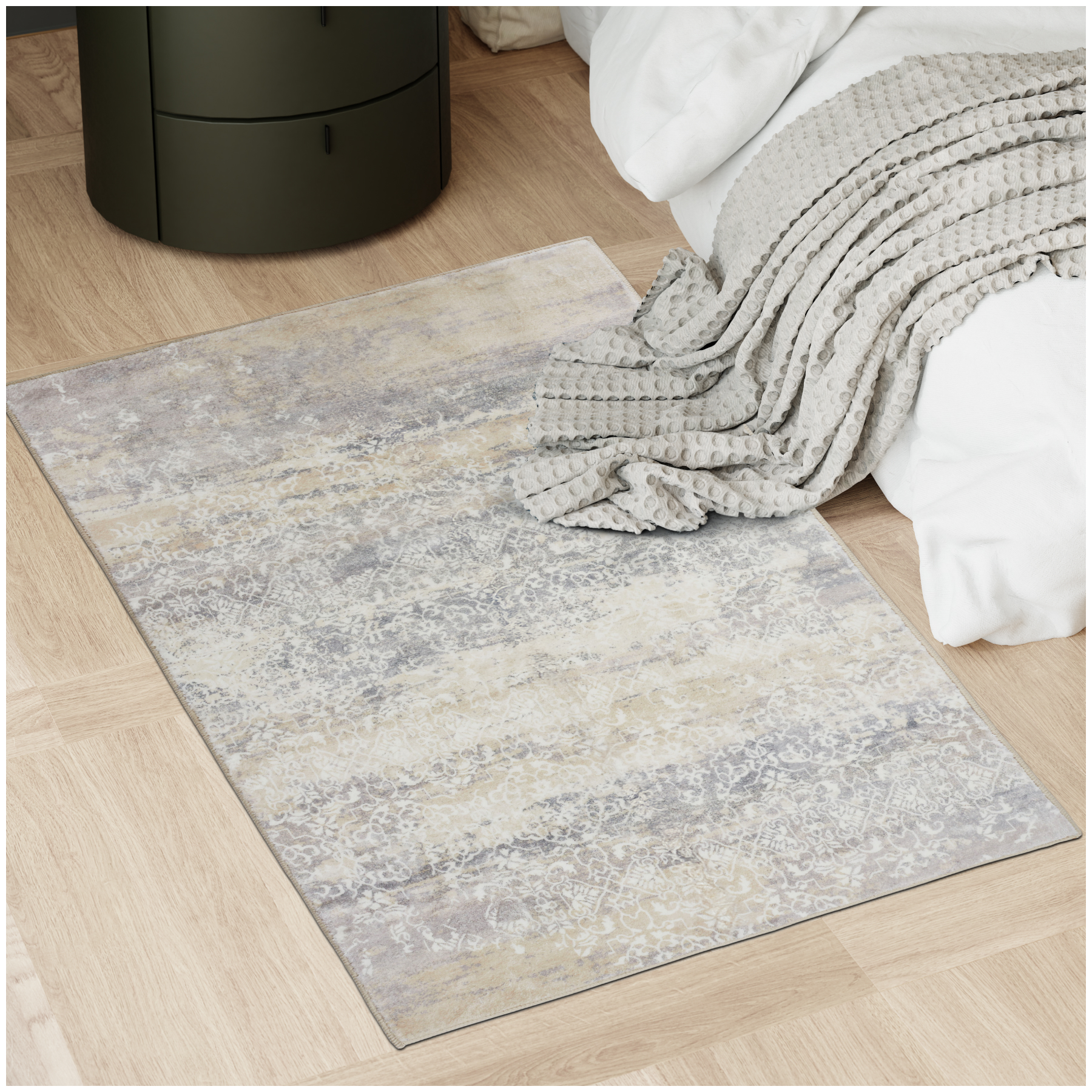 Vintage Designer Teppich Dalia, Kurzflor - 80 x 150 cm