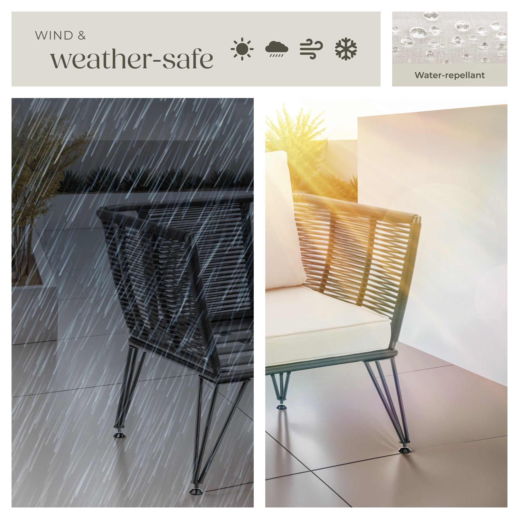 Garden Dining Furniture Outdoor Chairs Sets Sofas Cushions Luxury Loungers Home - Picture 7 of 24
