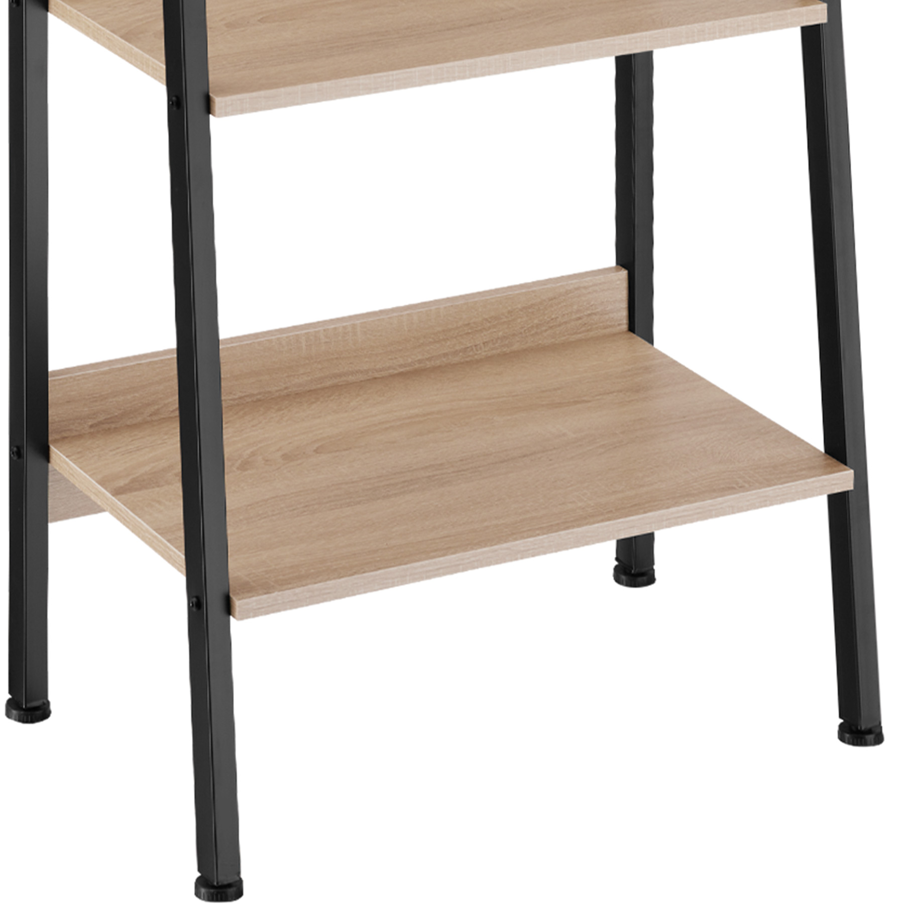 Nynelly Acryl Leiterregal 5-stufig - Schmales Wandregal Transparent Für Kleine Räume (182cm Hoch)