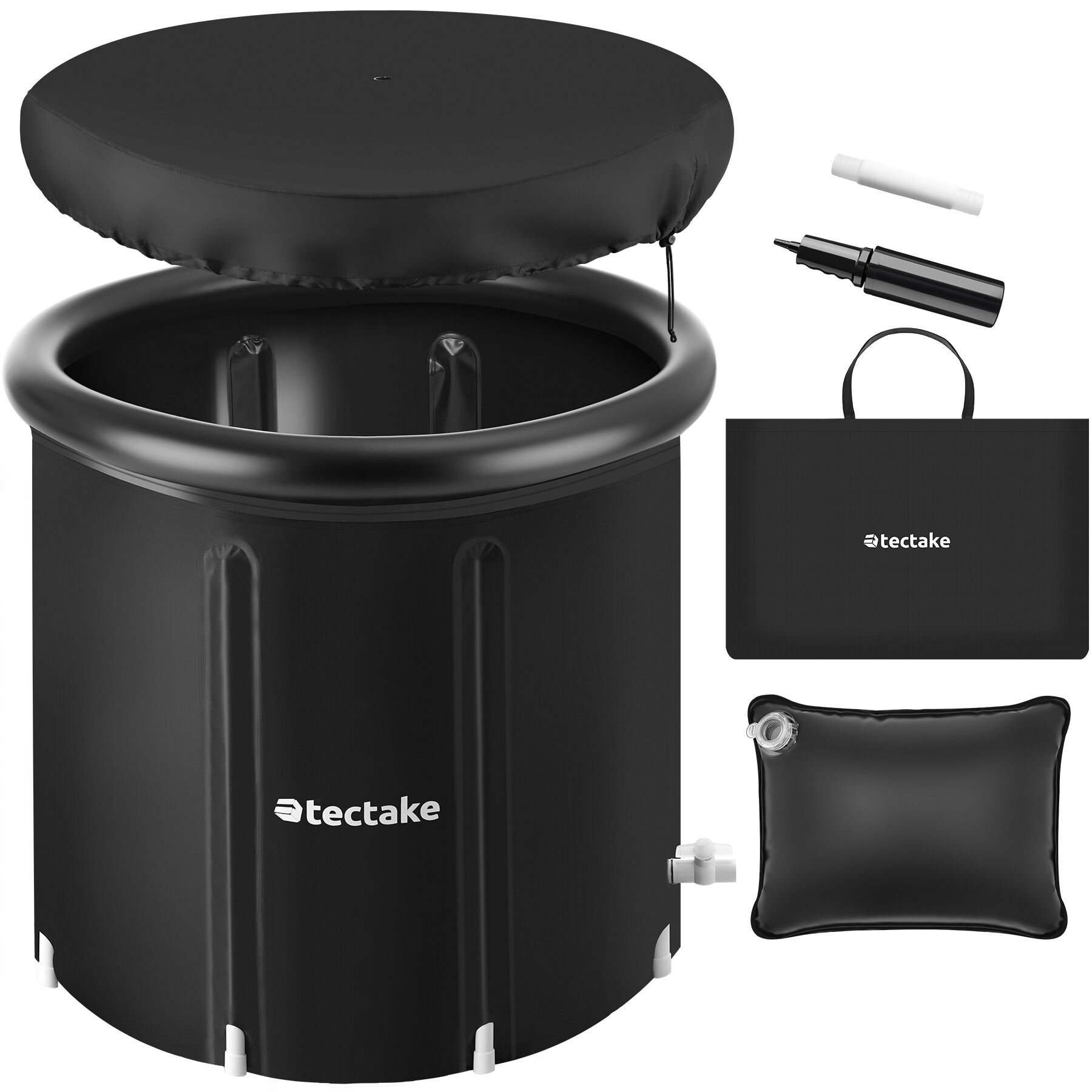 Isbad Helsinki, hopfällbar, 3-faldigt isolerad, inkl. pump - Ø 75 x 75 cm av tectake