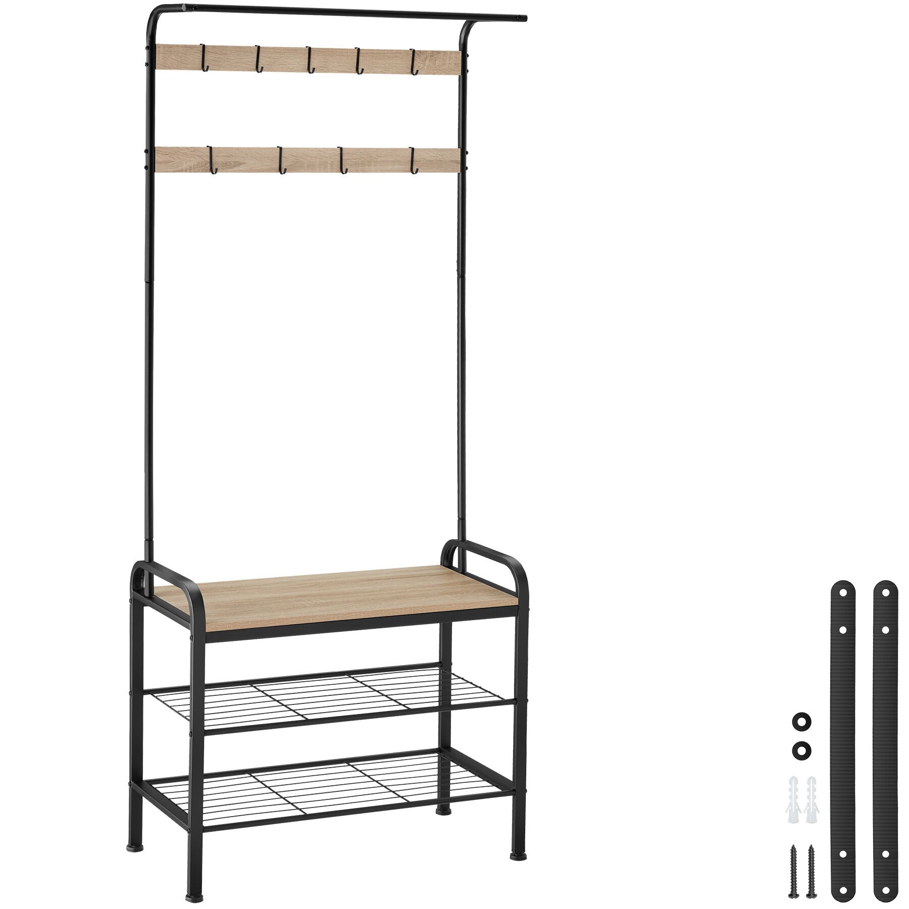 Tectake Gmbh Industriale Legno Chiaro, Rovere Sonoma Guardaroba