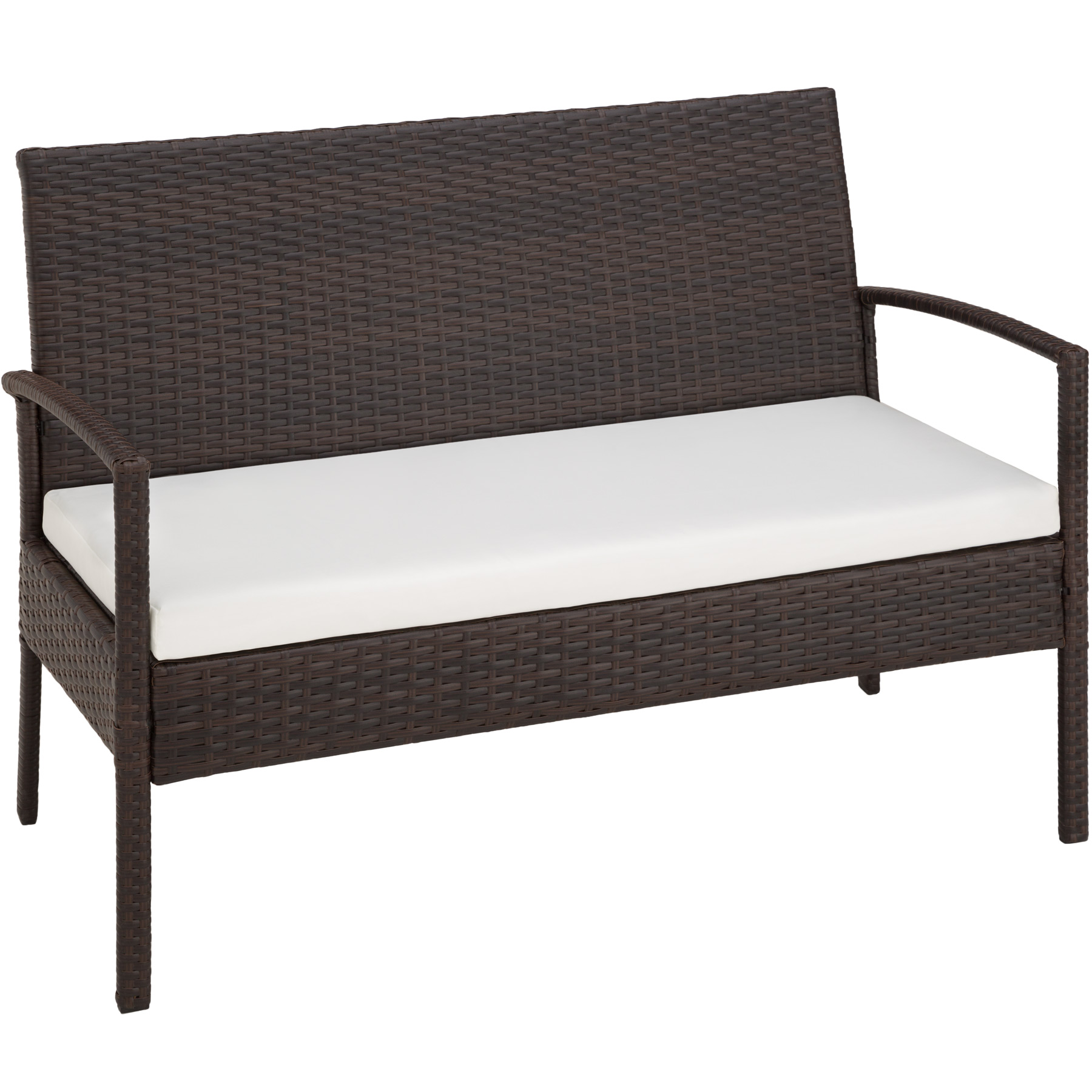 SET DI MOBILI RATTAN SINTETICO POLYRATTAN 2 POLTRONE DIVANO E TAVOLO GIARDINO nu - Foto 6 di 67