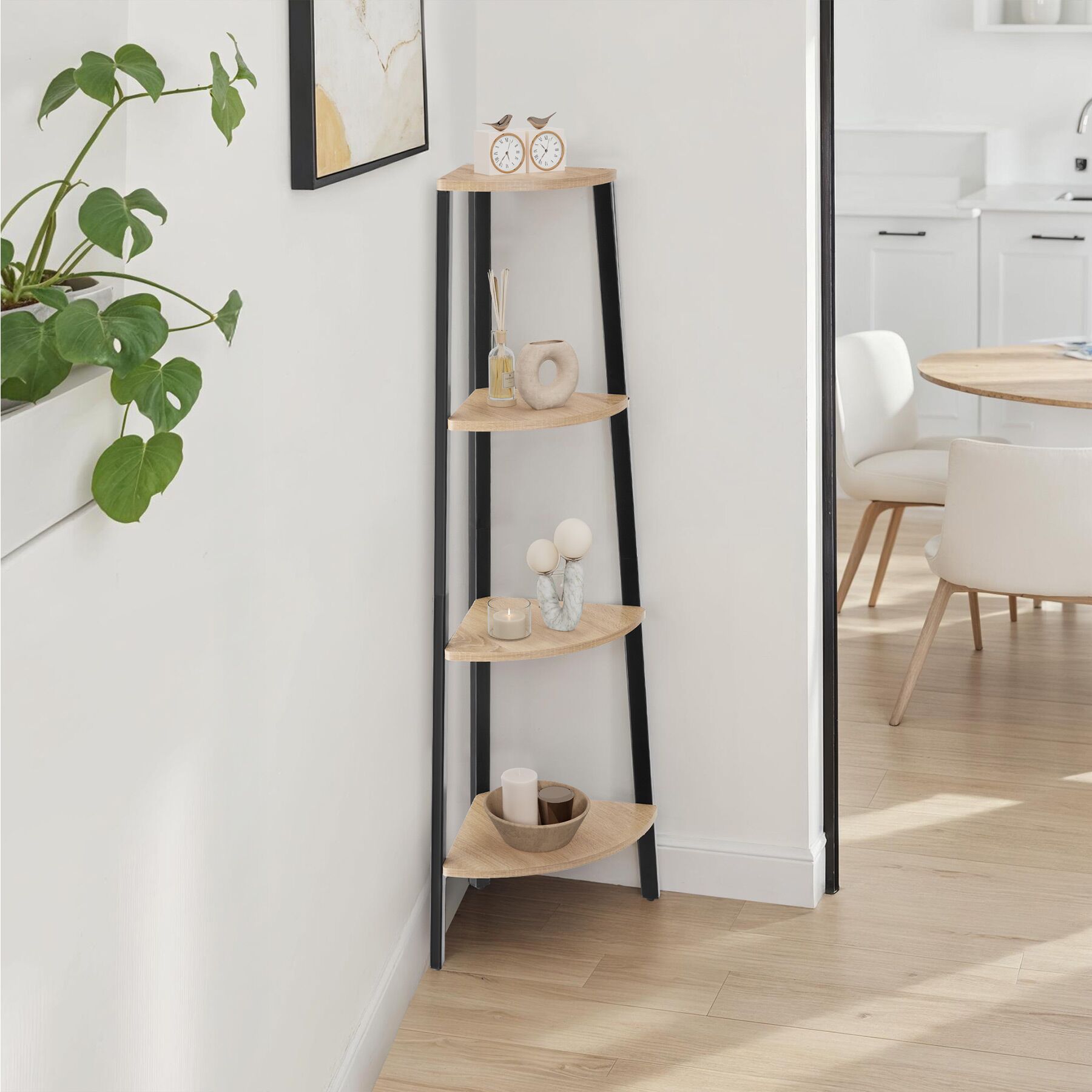 Scaffali ad angolo Newbridge 4 ripiani Stile ndustriale Antiribaltamento - Foto 23 di 25