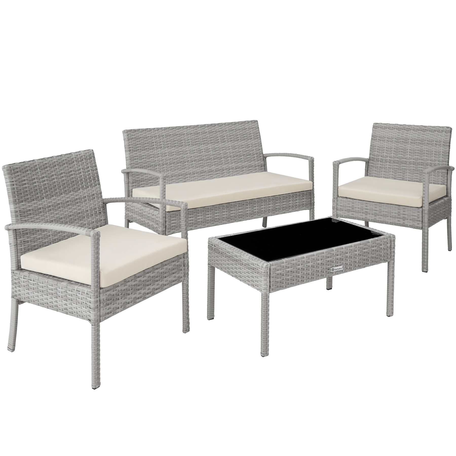 SET DI MOBILI RATTAN SINTETICO POLYRATTAN 2 POLTRONE DIVANO E TAVOLO GIARDINO nu - Foto 46 di 67