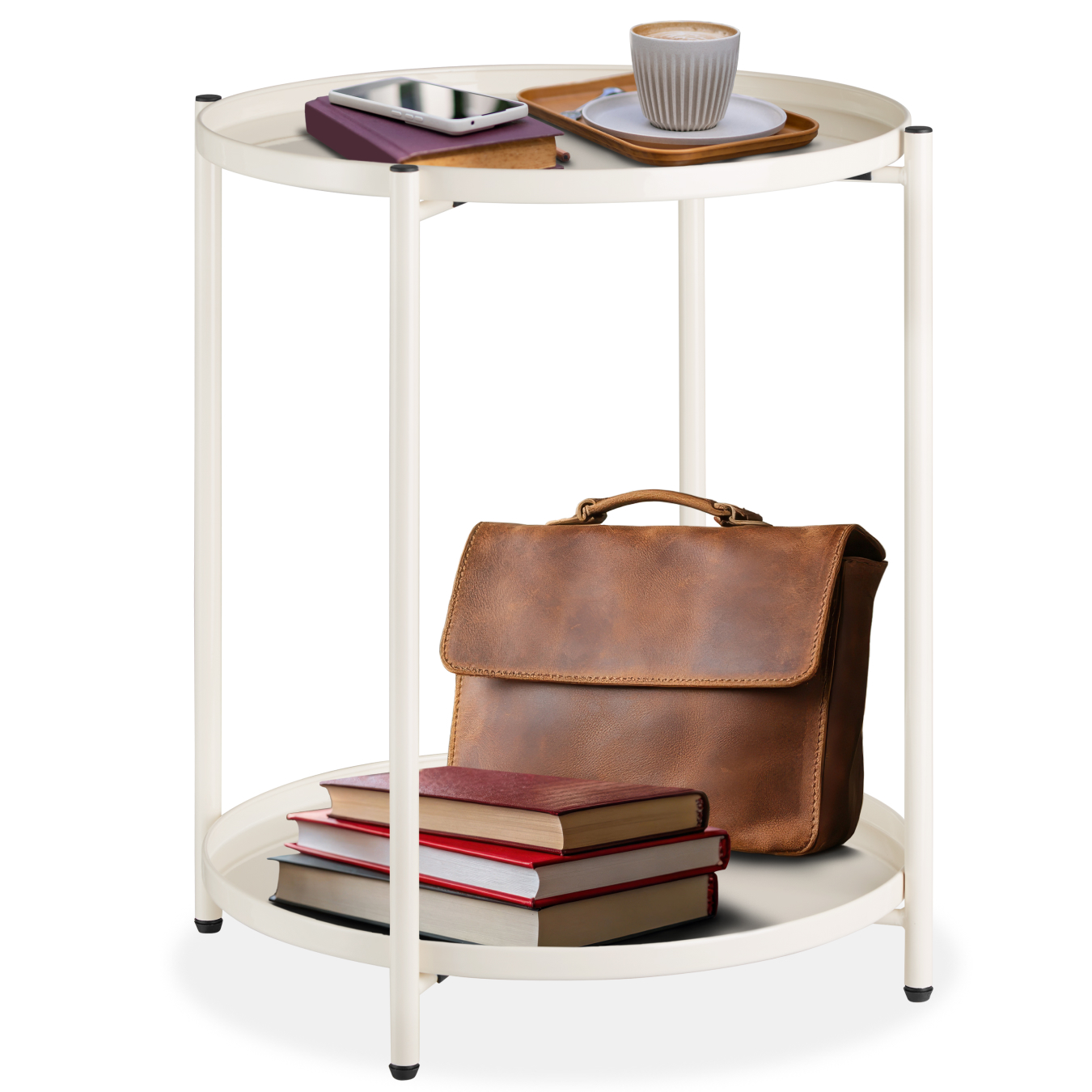 Table d’appoint OXFORD - crème | tectake