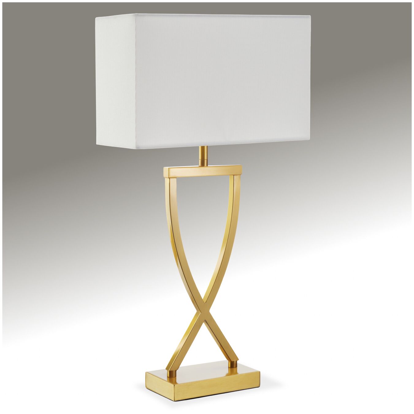 Tischleuchte Avina, modernes Design, 60W - messingfarben