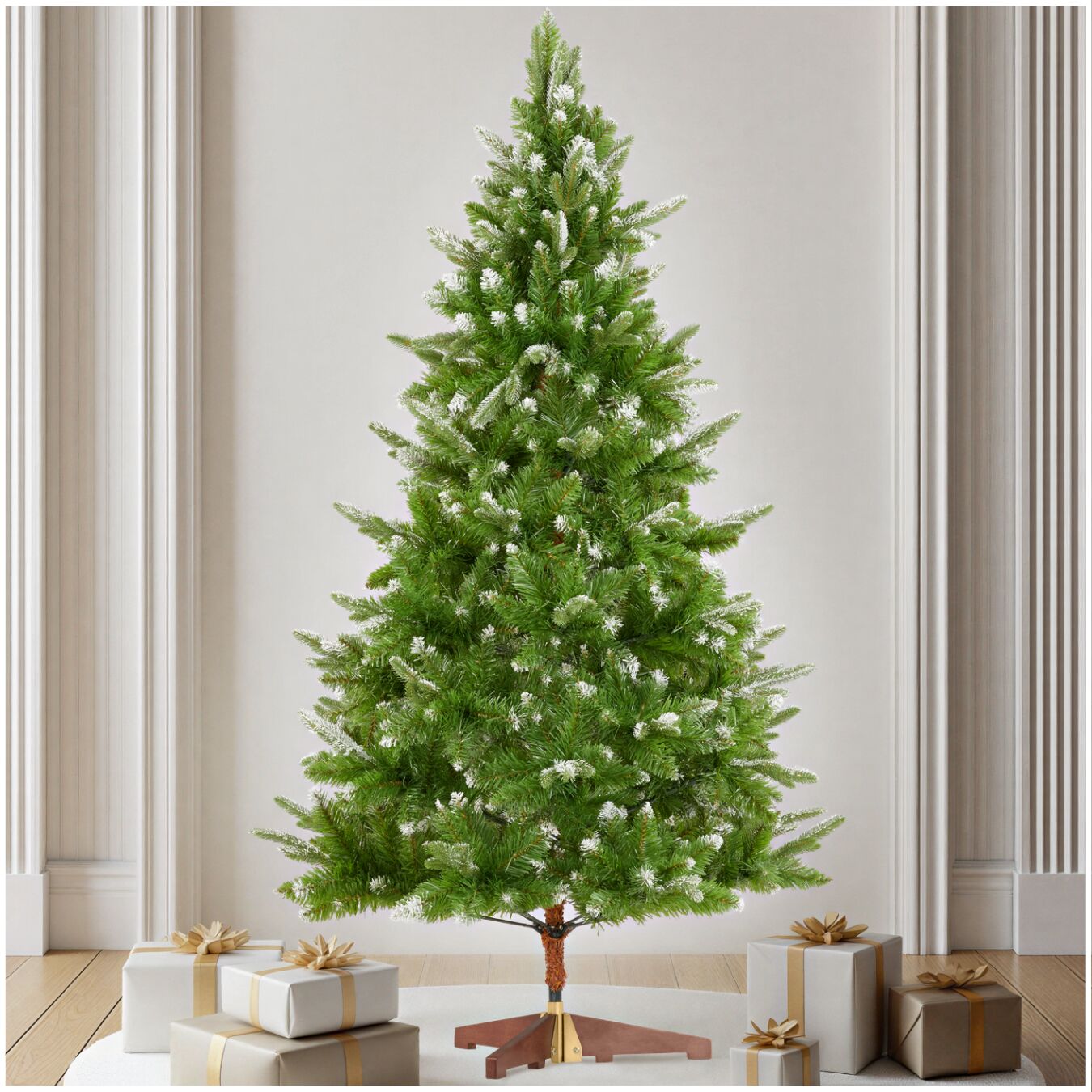Künstlicher Weihnachtsbaum Blitzen, 180 cm, Spritzgussnadeln - grün