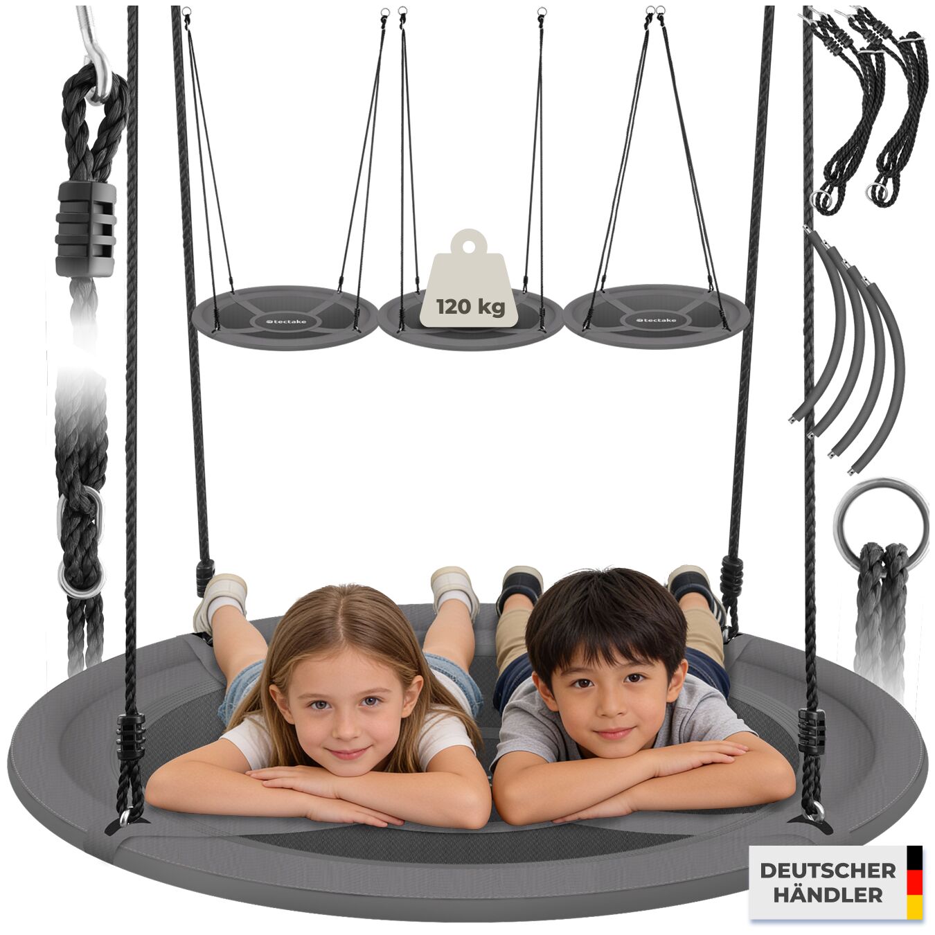 Nestschaukel Swayer, höhenverstellbar, 120 kg - Ø 100 cm