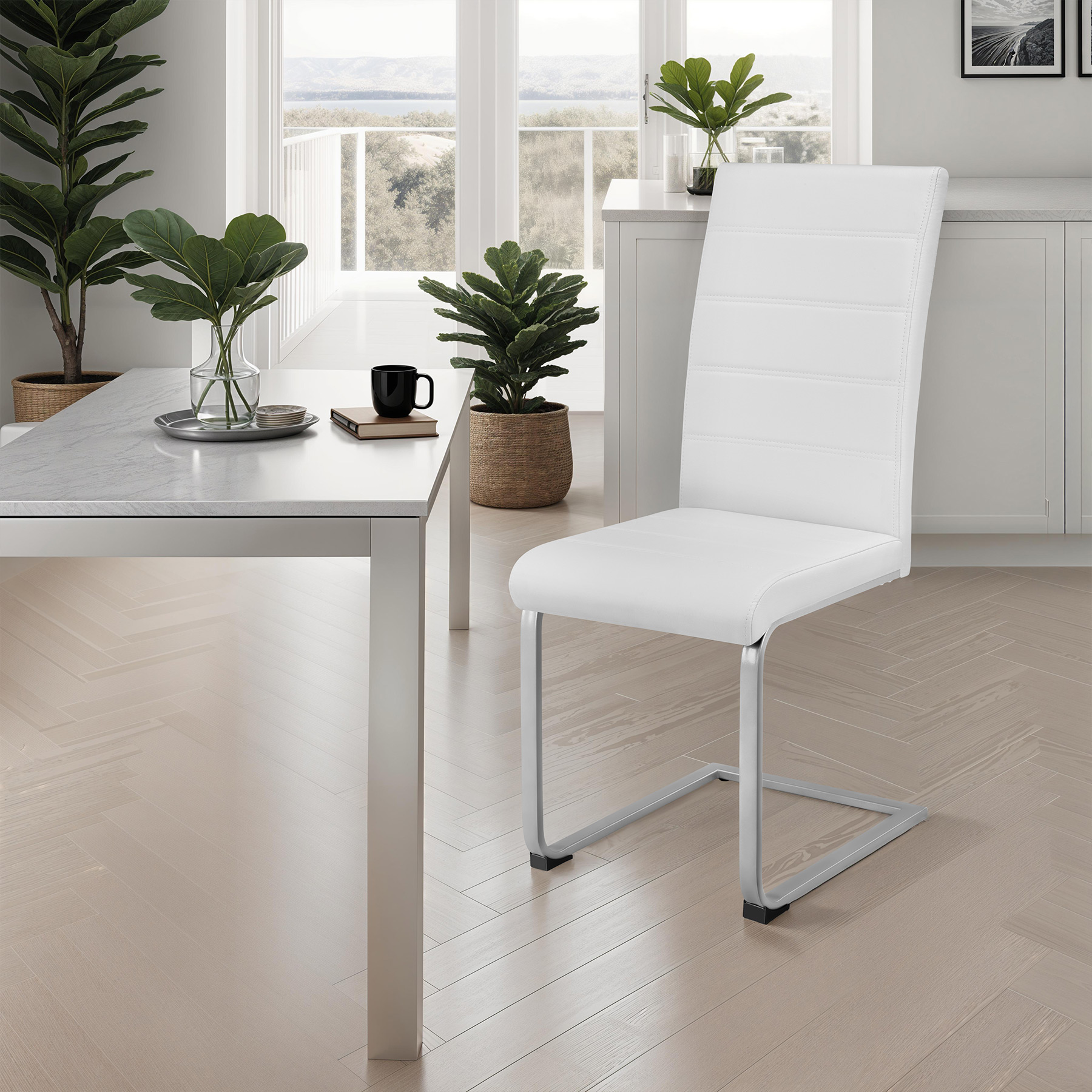 Dining Chairs Set Dinner Table Room Chair Group Breakfast Kitchen Upholstered - Picture 24 of 61