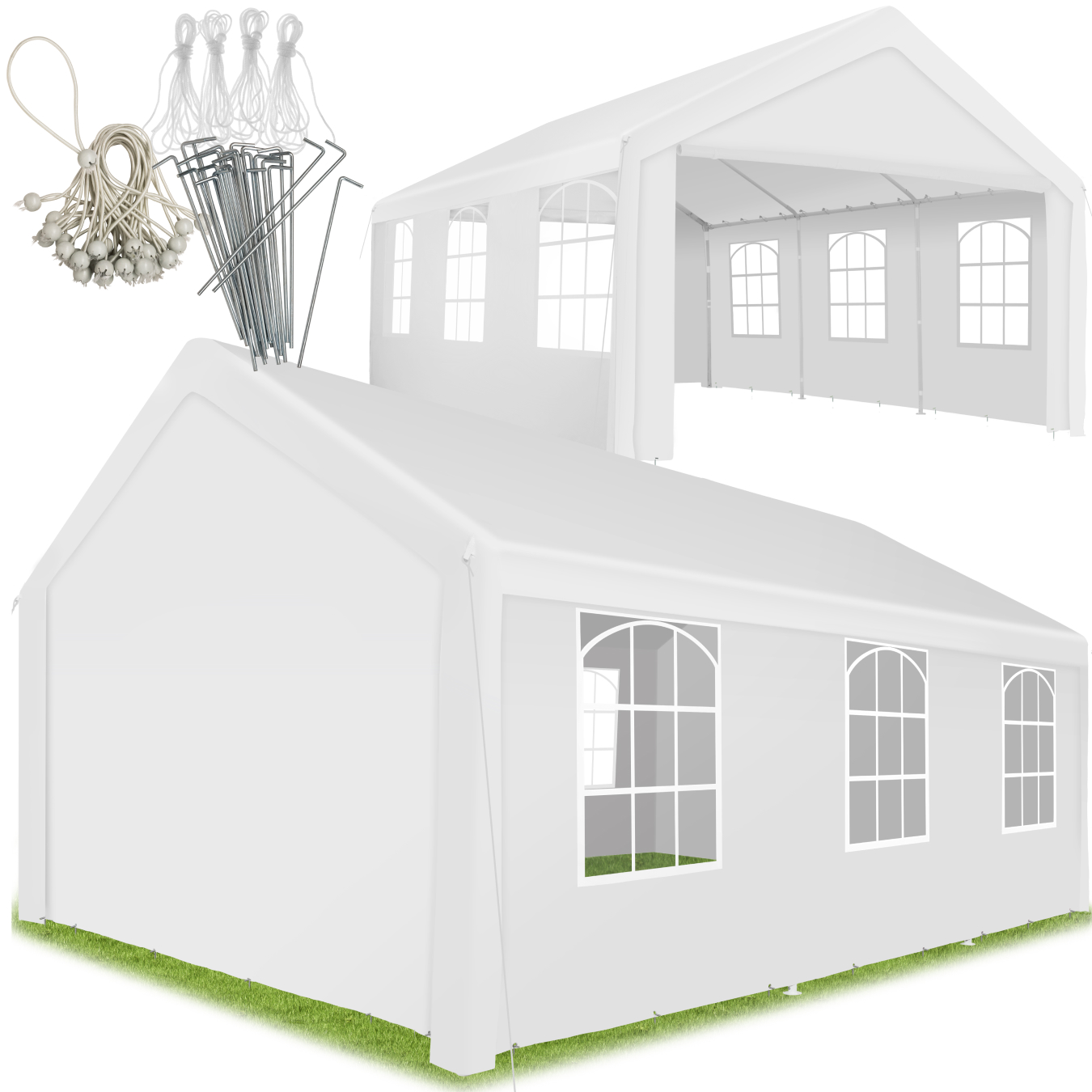 tectake - Tonnelle 6 x 4 m JASKO - blanc