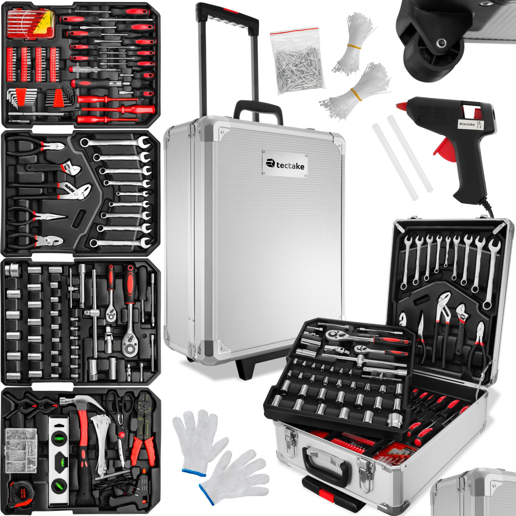 Caisse à outils 599 pièces - argent